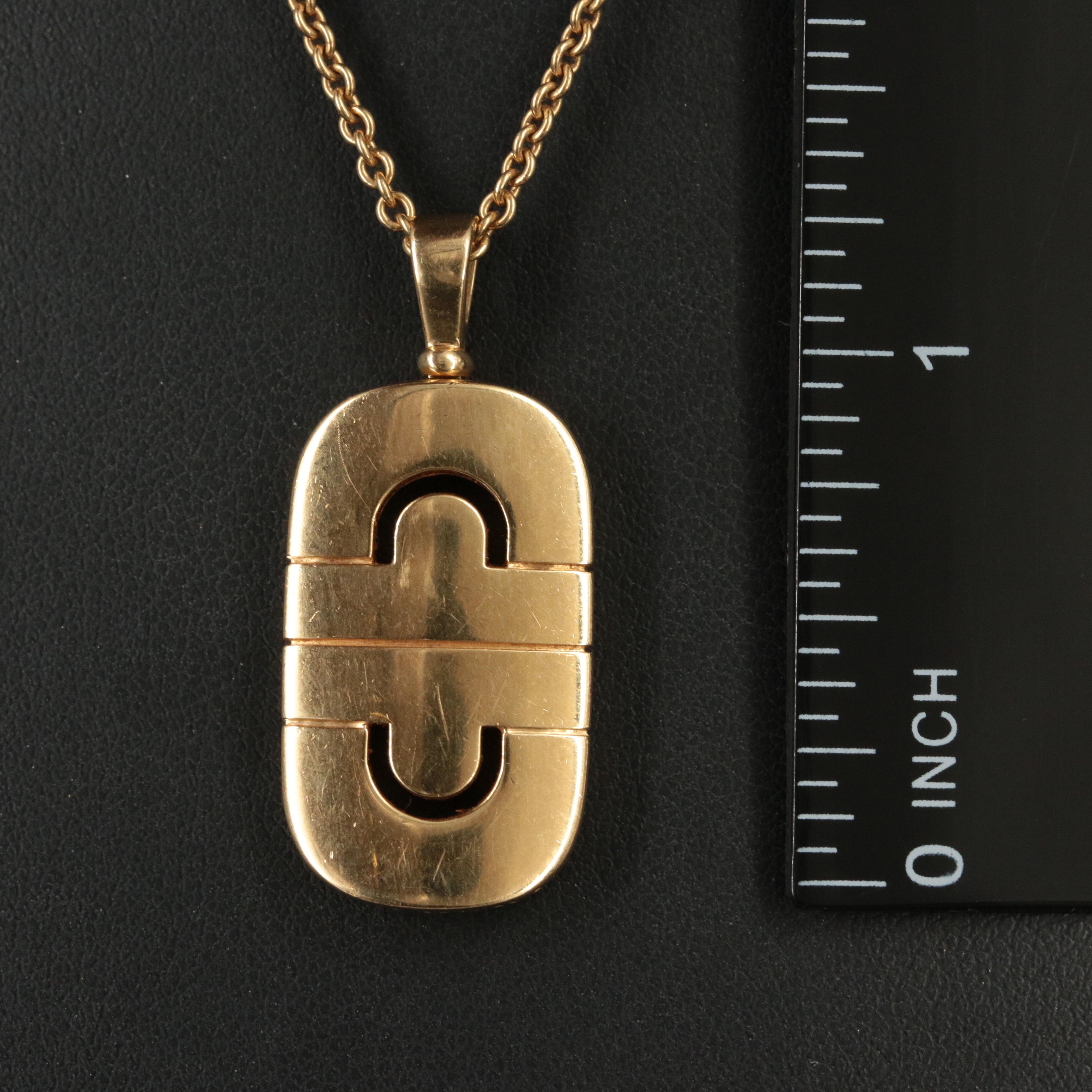 Vintage Bulgari "BVLGARI Parentesi" 18K Necklace