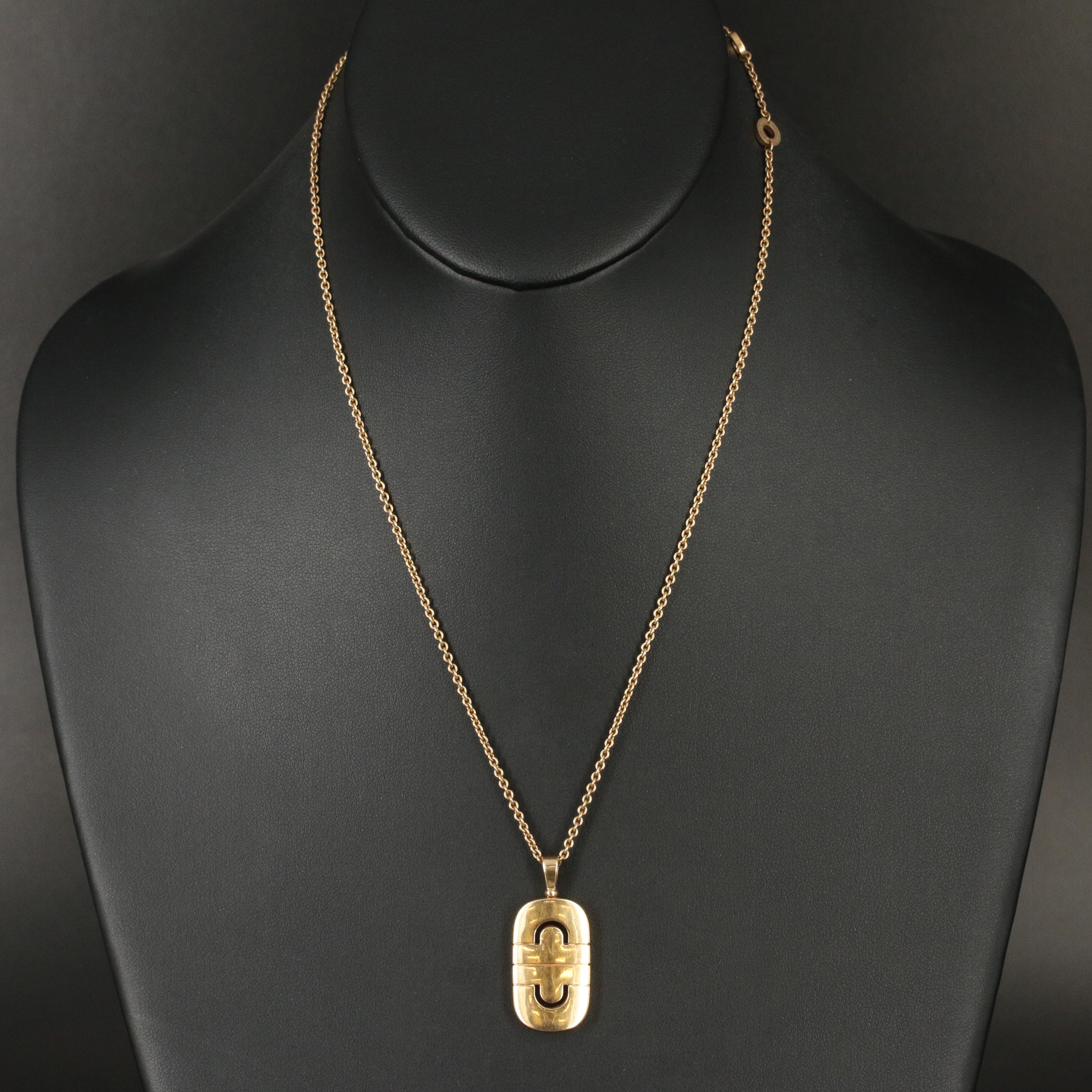 Vintage Bulgari "BVLGARI Parentesi" 18K Necklace