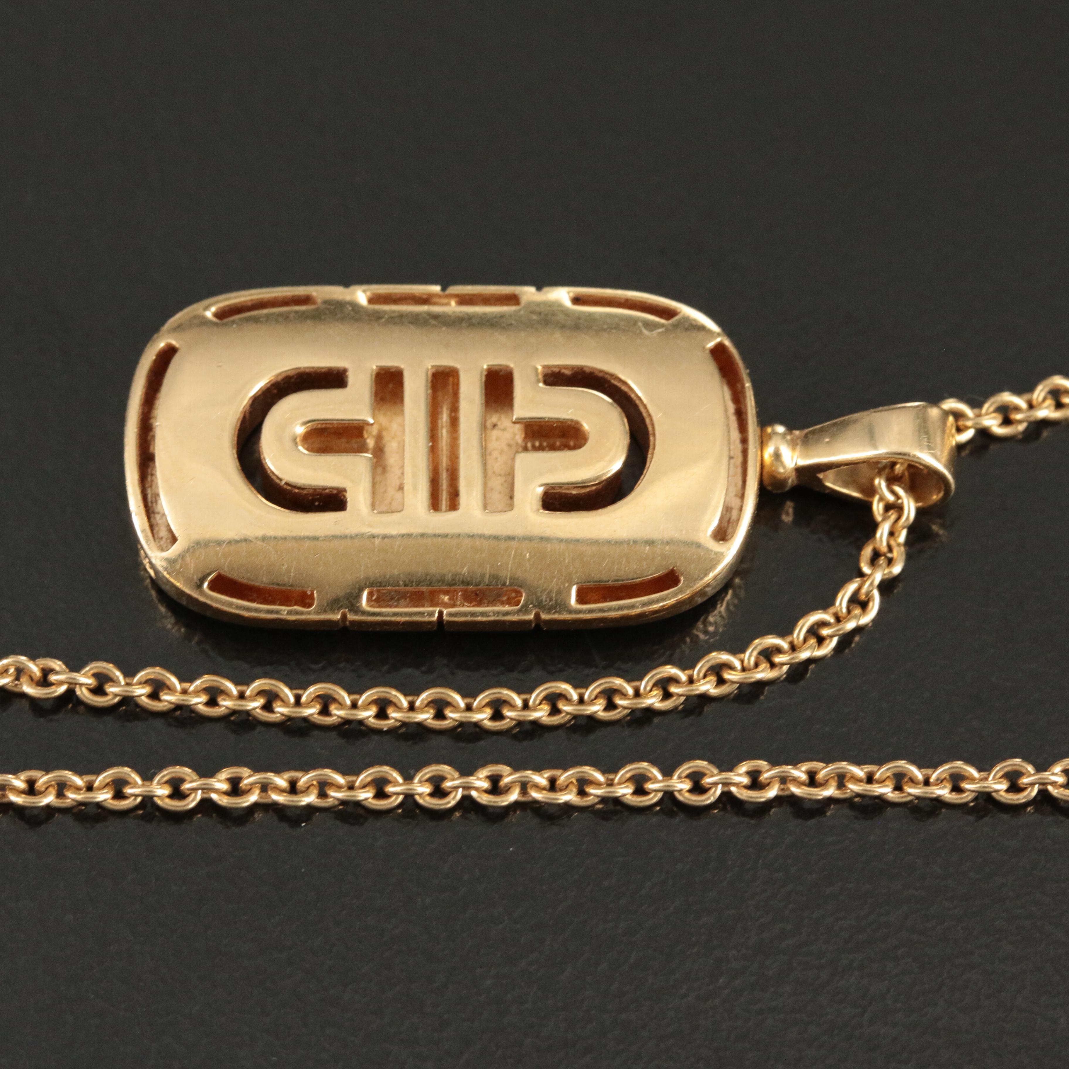 Vintage Bulgari "BVLGARI Parentesi" 18K Necklace
