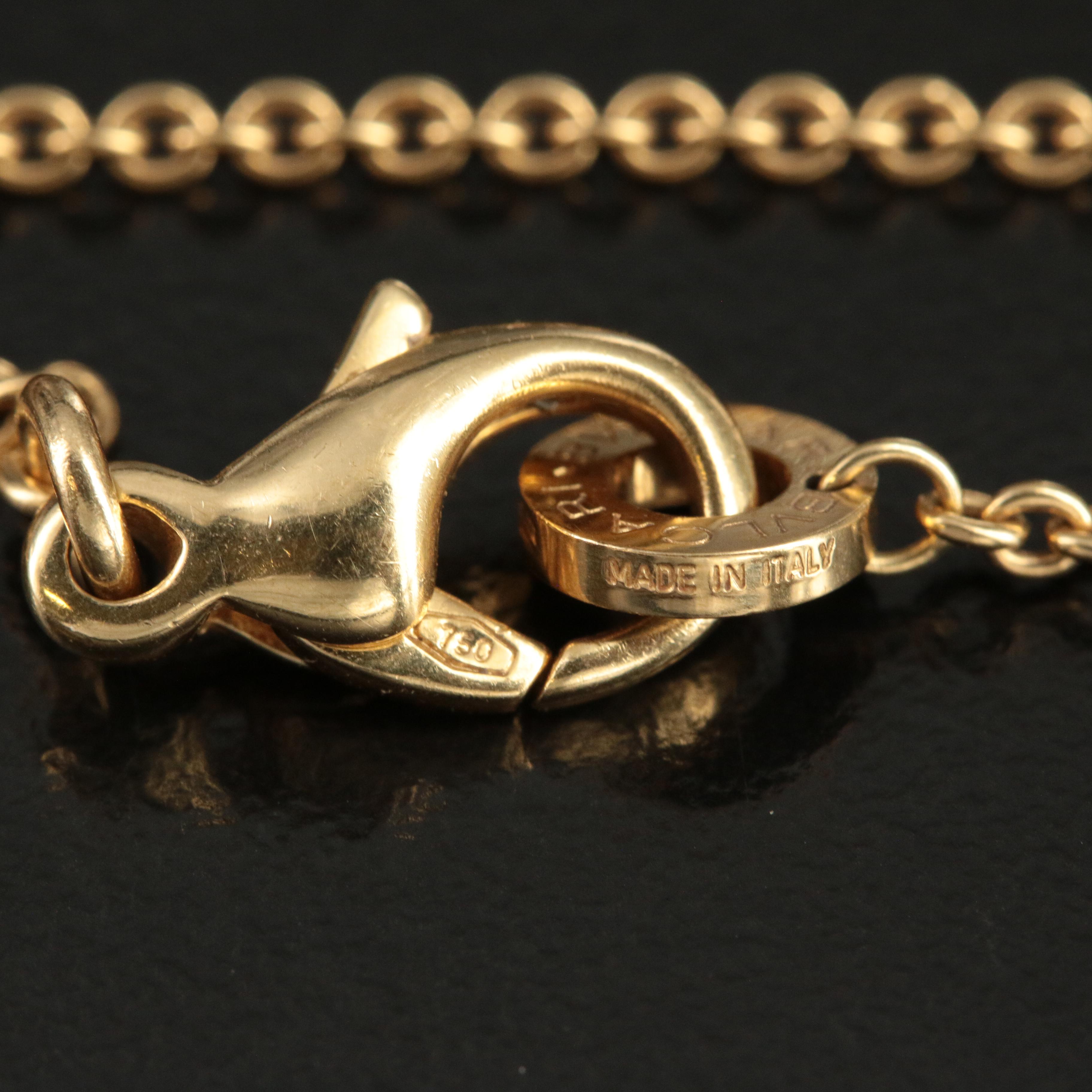 Vintage Bulgari "BVLGARI Parentesi" 18K Necklace