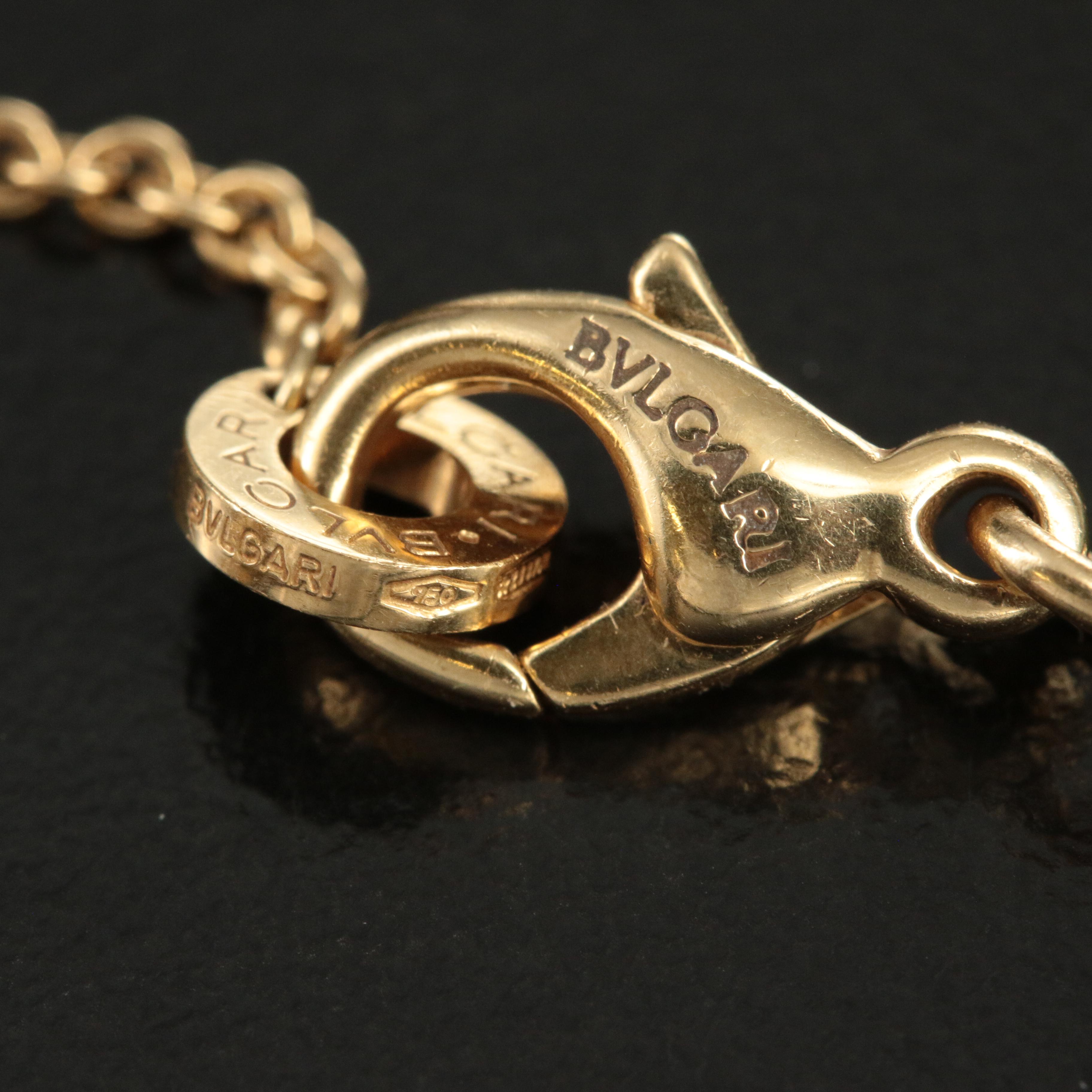 Vintage Bulgari "BVLGARI Parentesi" 18K Necklace