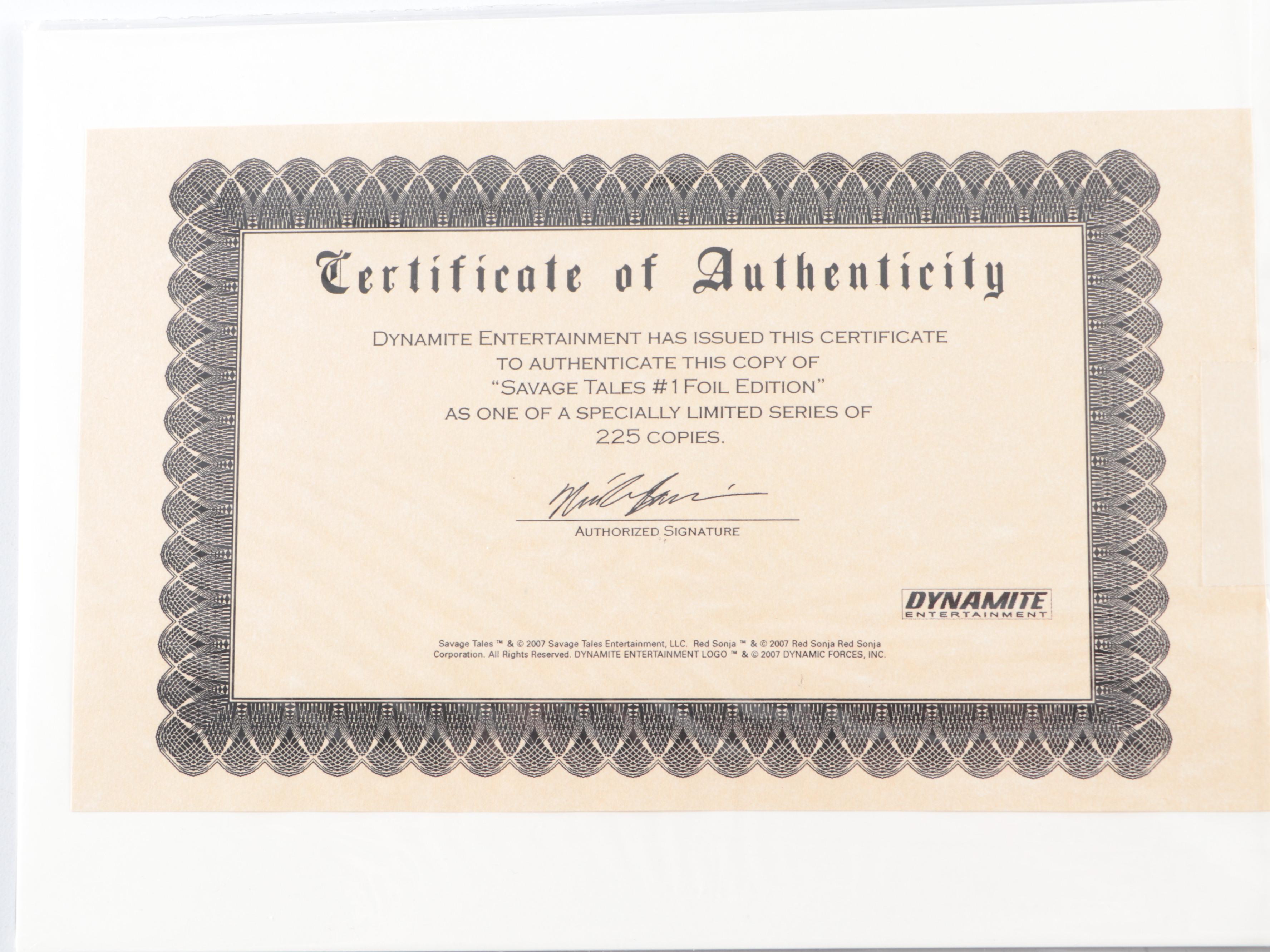 Modern Age Dynamite "Queen Sonja", "Savage Tales" and More Comic Books