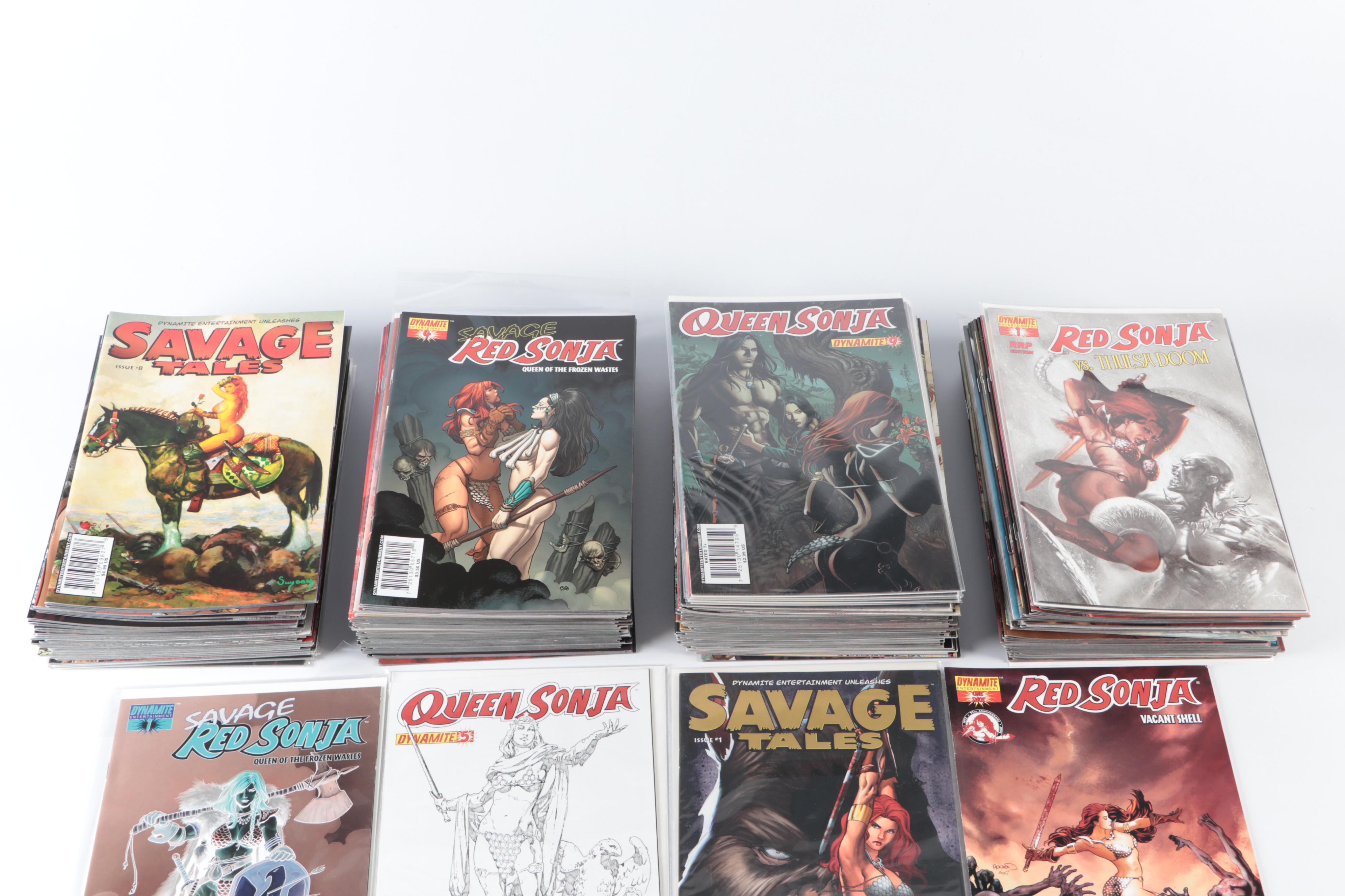 Modern Age Dynamite "Queen Sonja", "Savage Tales" and More Comic Books