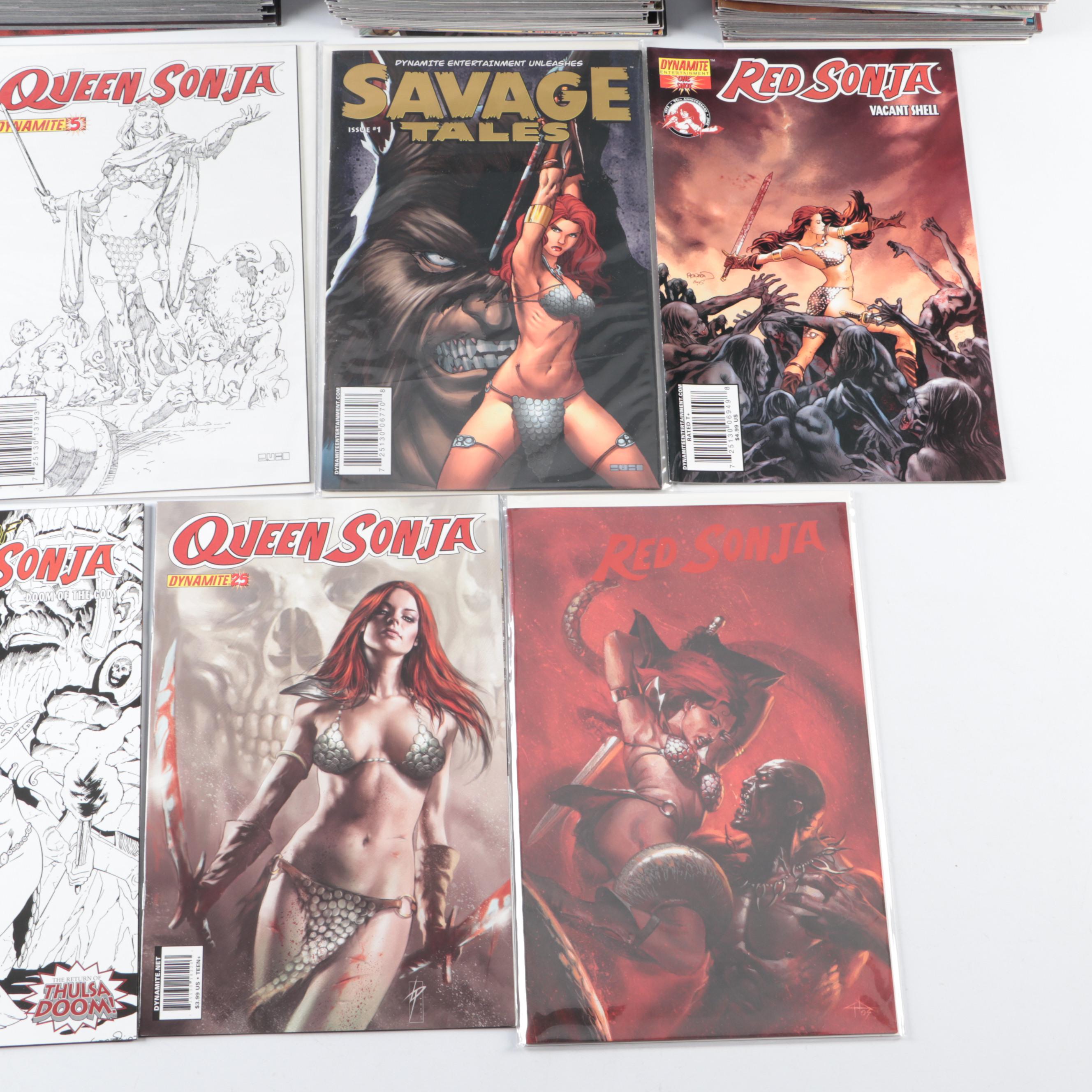Modern Age Dynamite "Queen Sonja", "Savage Tales" and More Comic Books