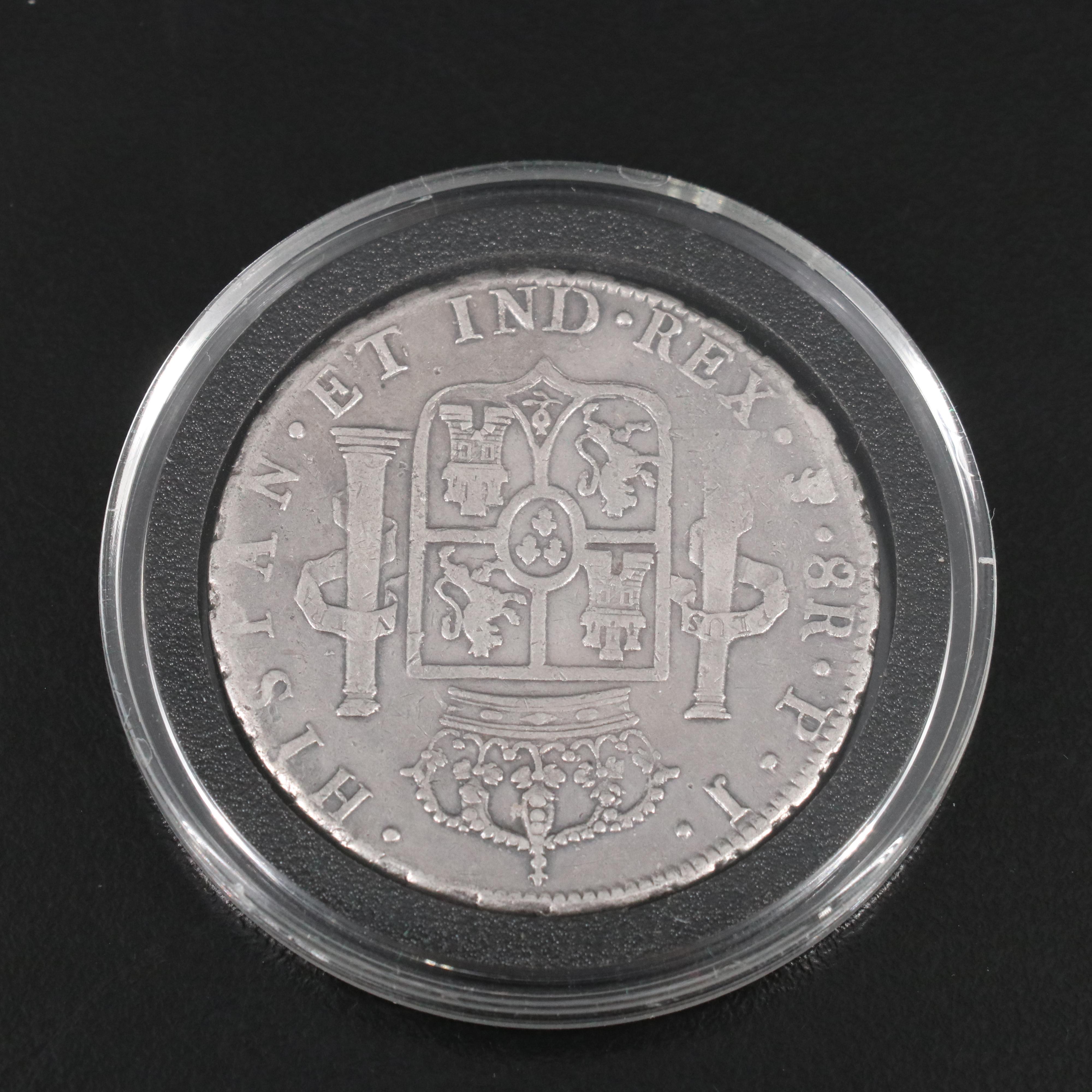 Set of five Spanish Colonial Silver Coins