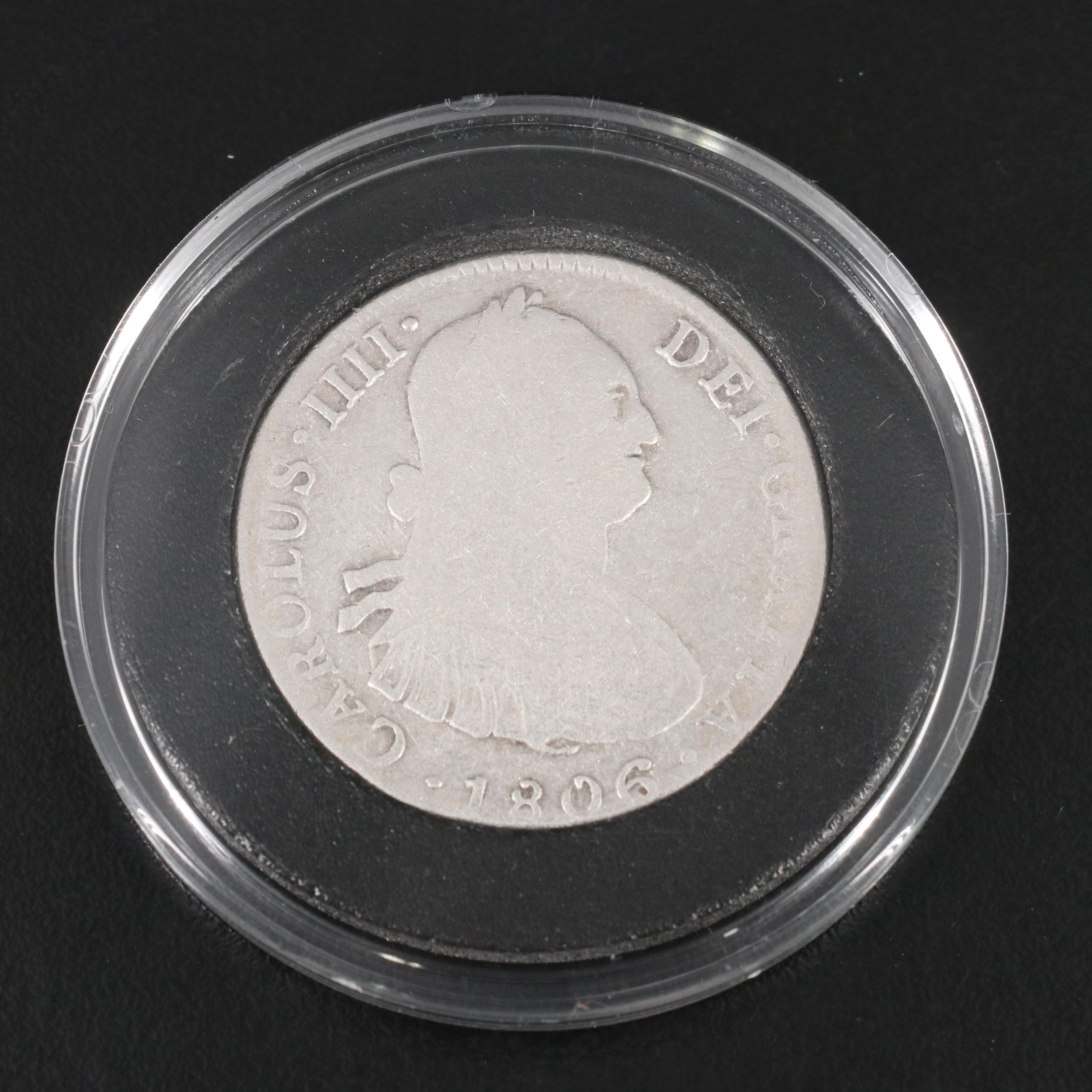 Set of five Spanish Colonial Silver Coins