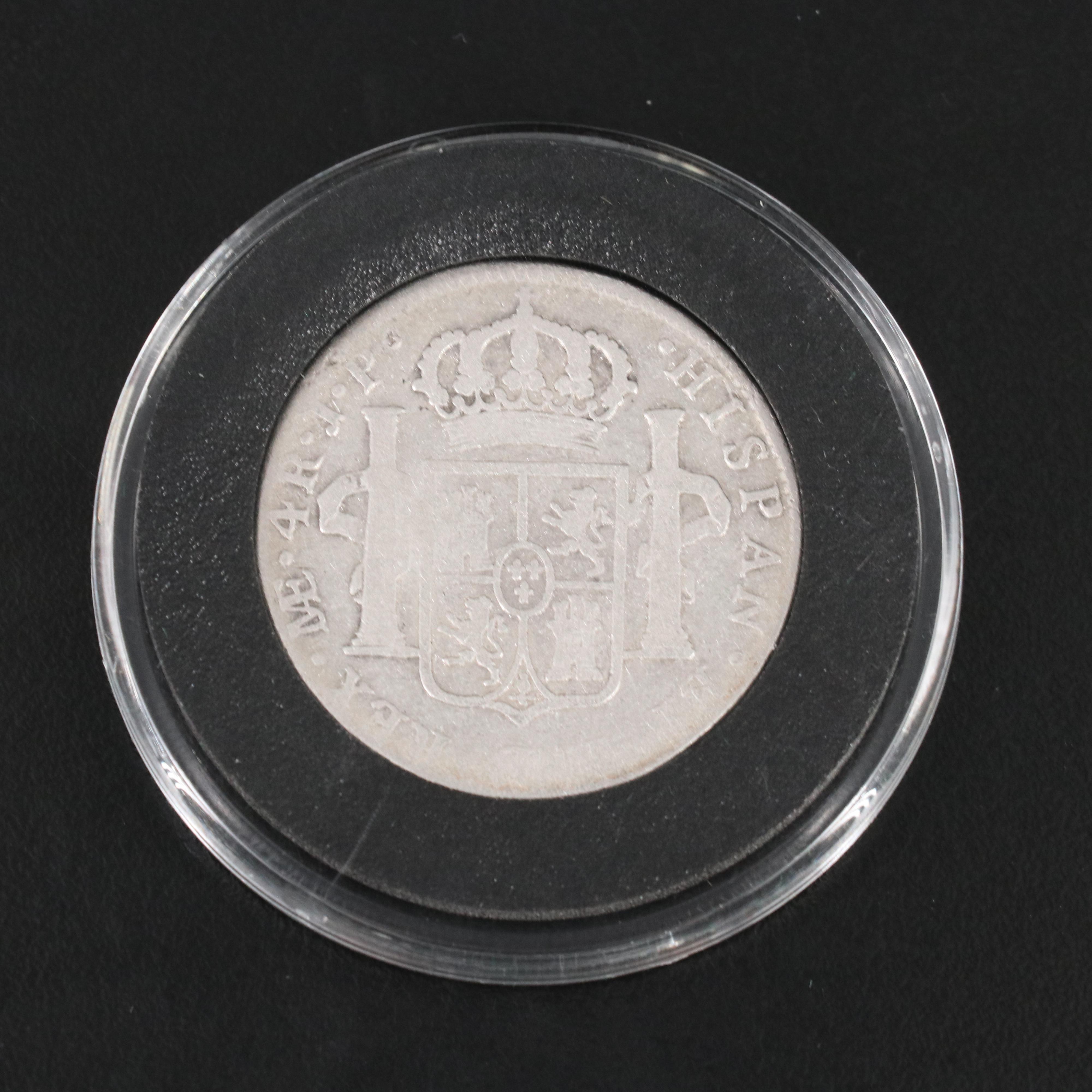 Set of five Spanish Colonial Silver Coins