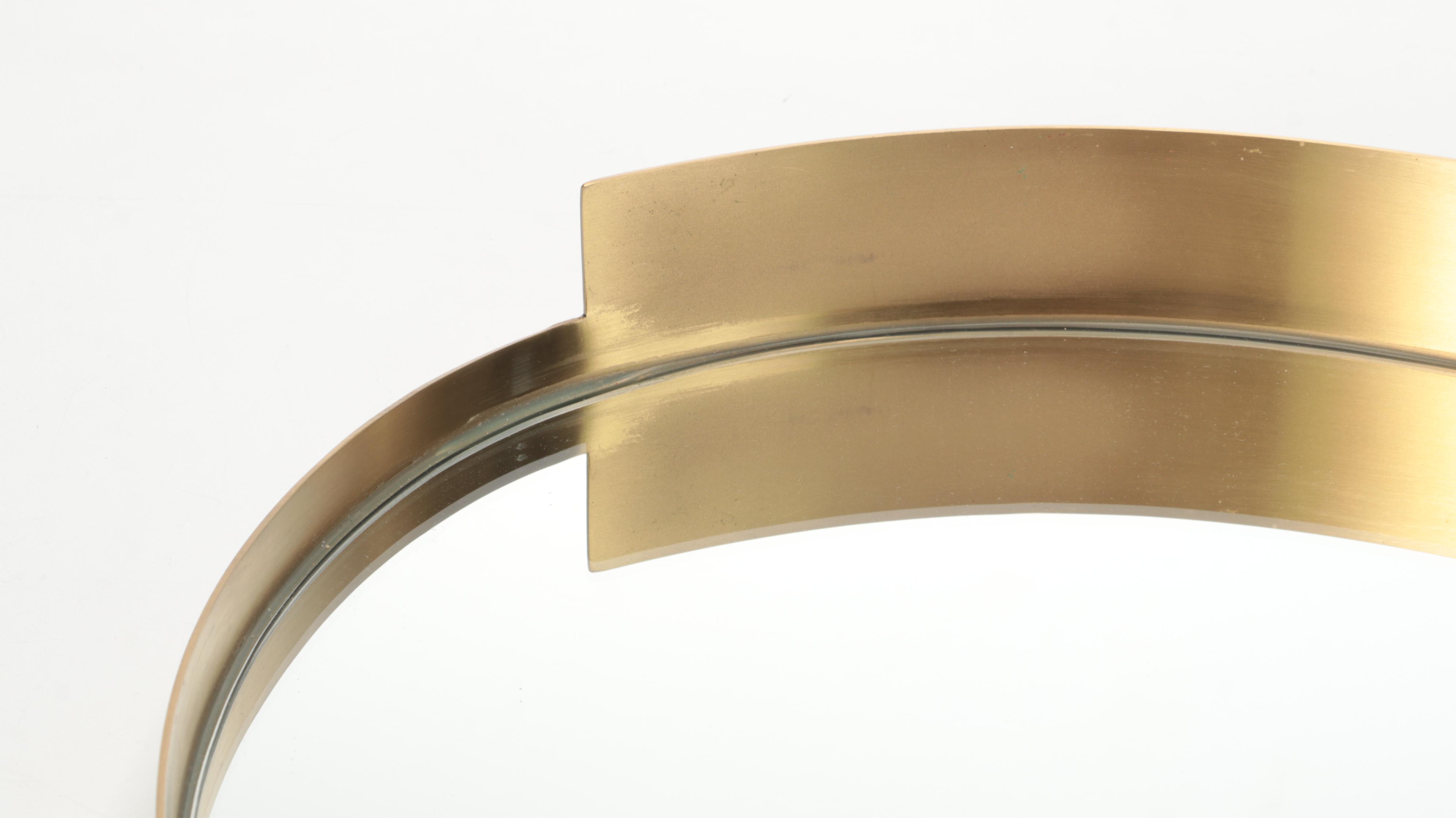 Howard Elliott Collection Modernist Style Intrepid Oval Wall Mirror