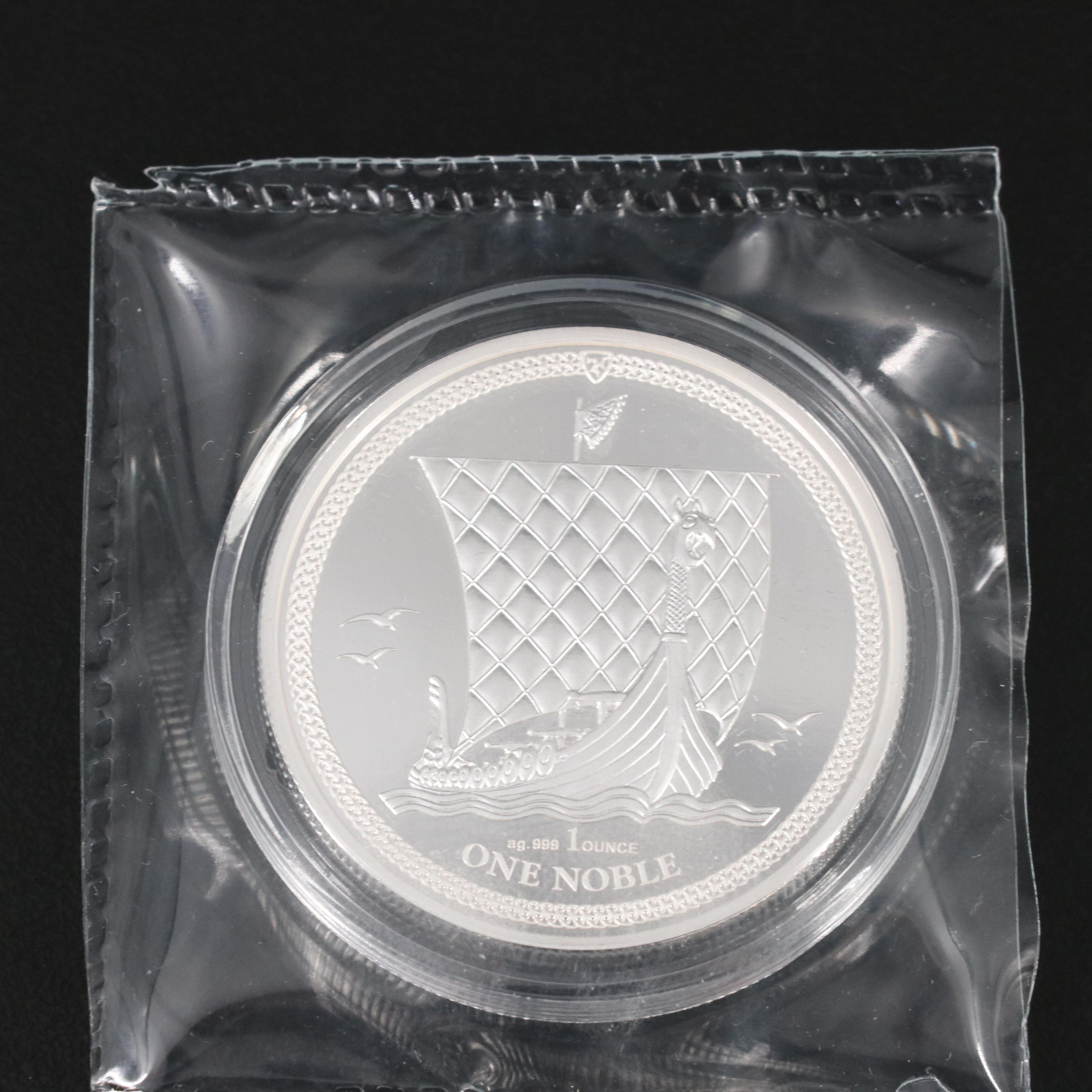 2017 Isle of Mann Noble Two Piece Silver Proof Set