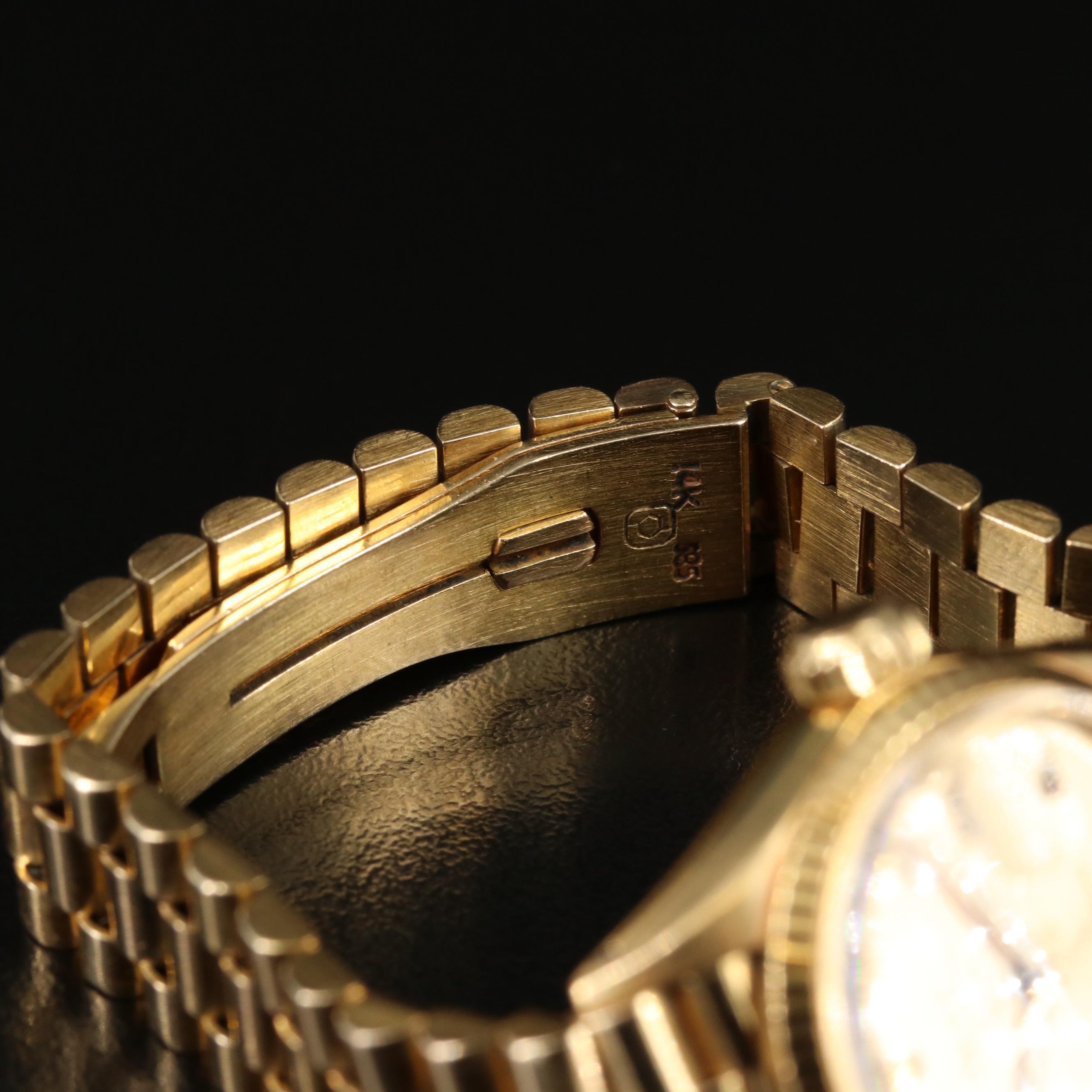 1957-58 Rolex 18K Datejust with 14K Custom Bracelet