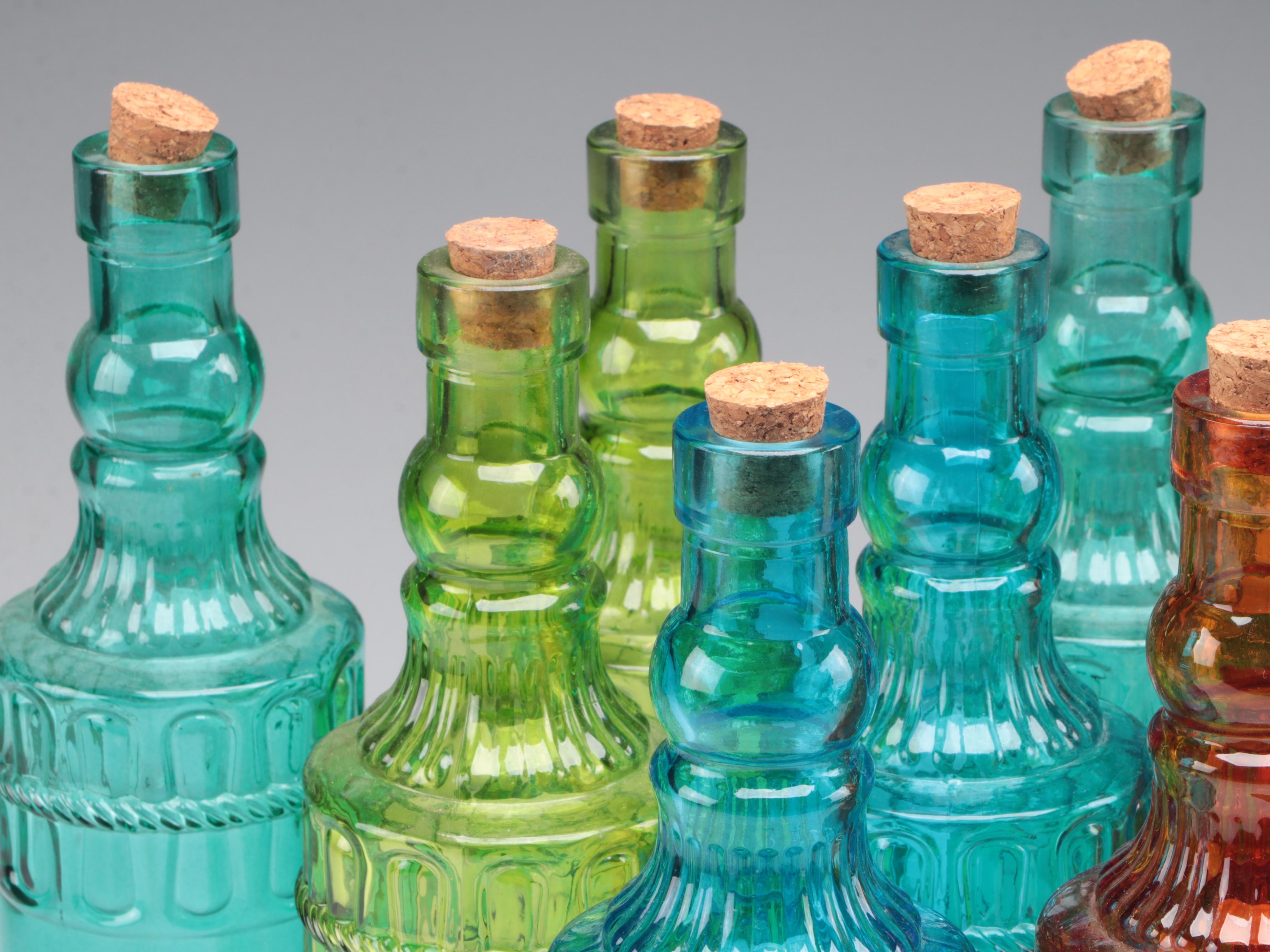Colorful Glass Bottle Collection