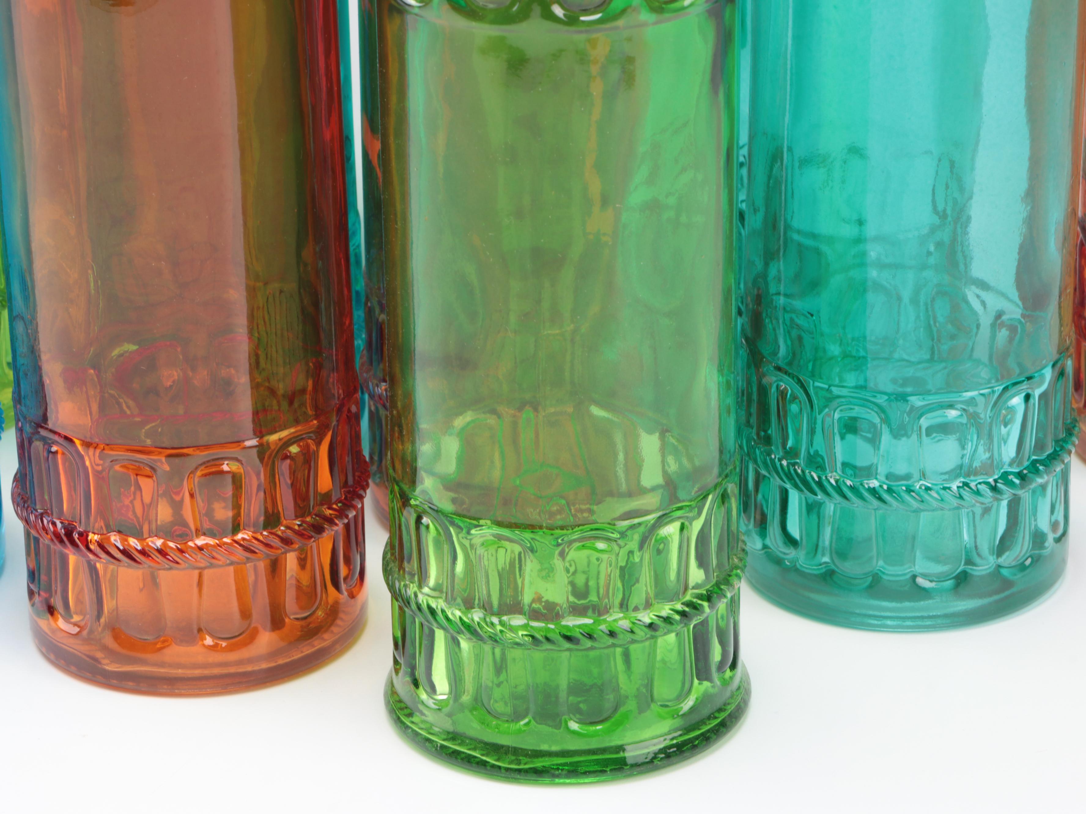 Colorful Glass Bottle Collection