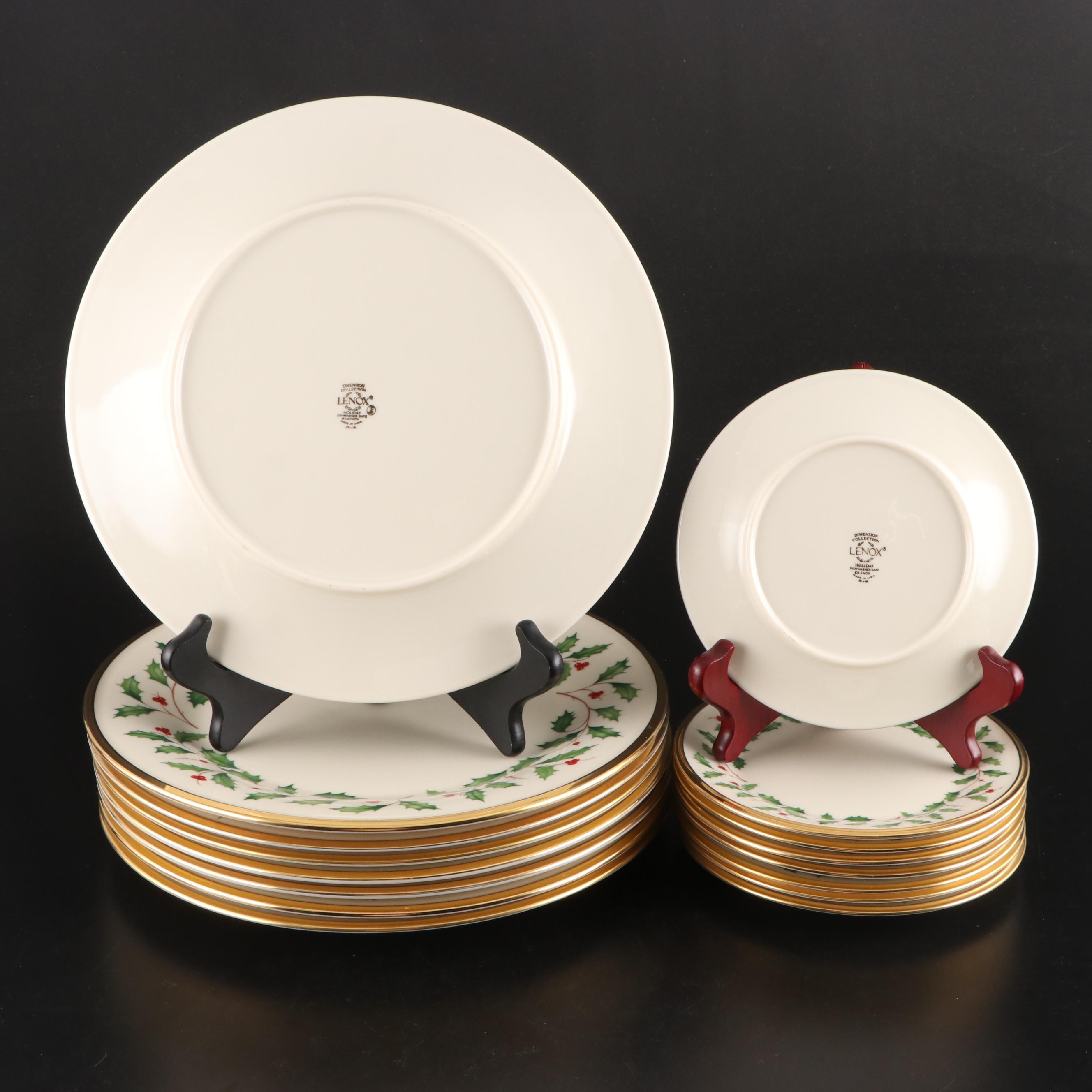Lenox "Holiday" Porcelain Dinnerware and Serving Bowls