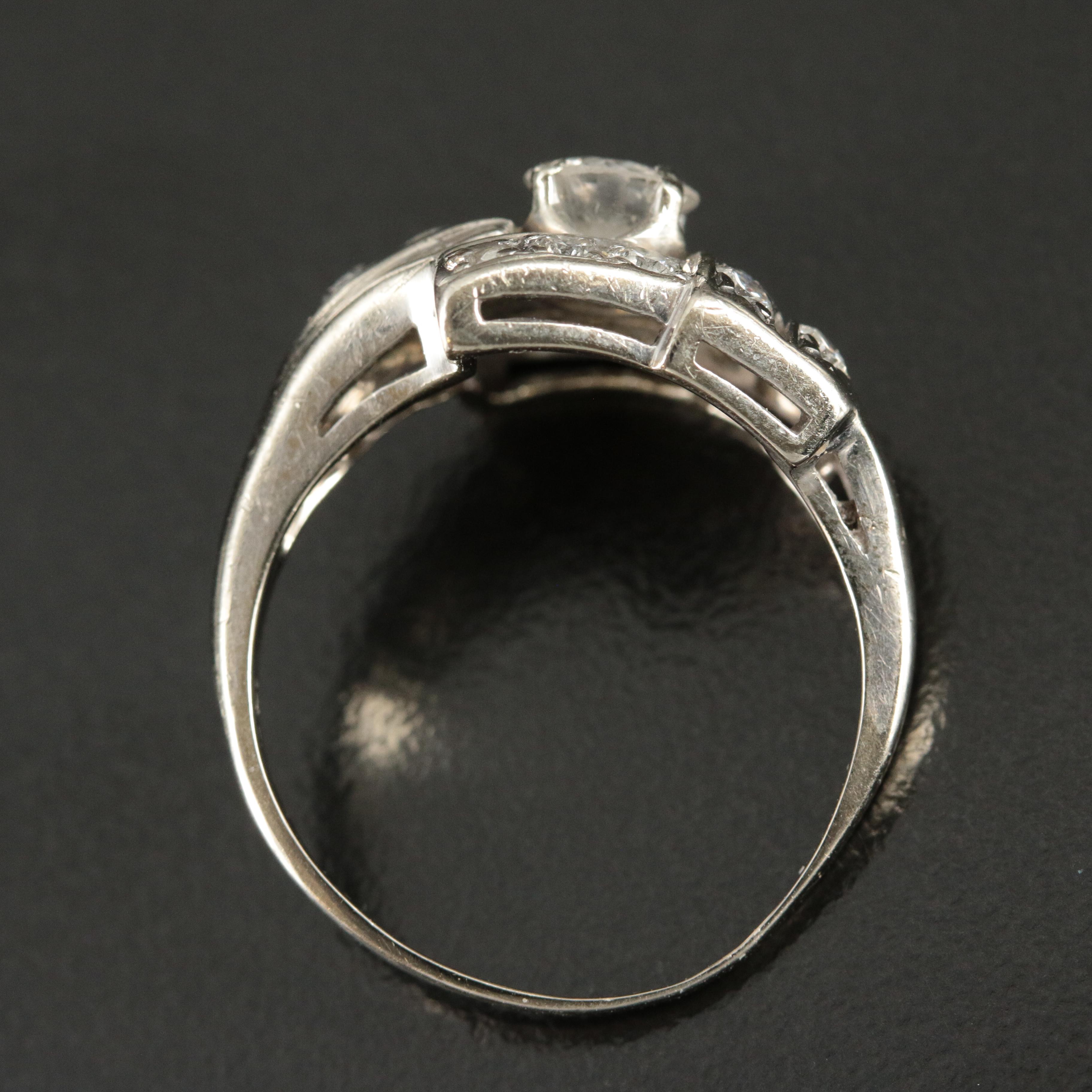 Vintage 14K 0.92 CTW Diamond Ring