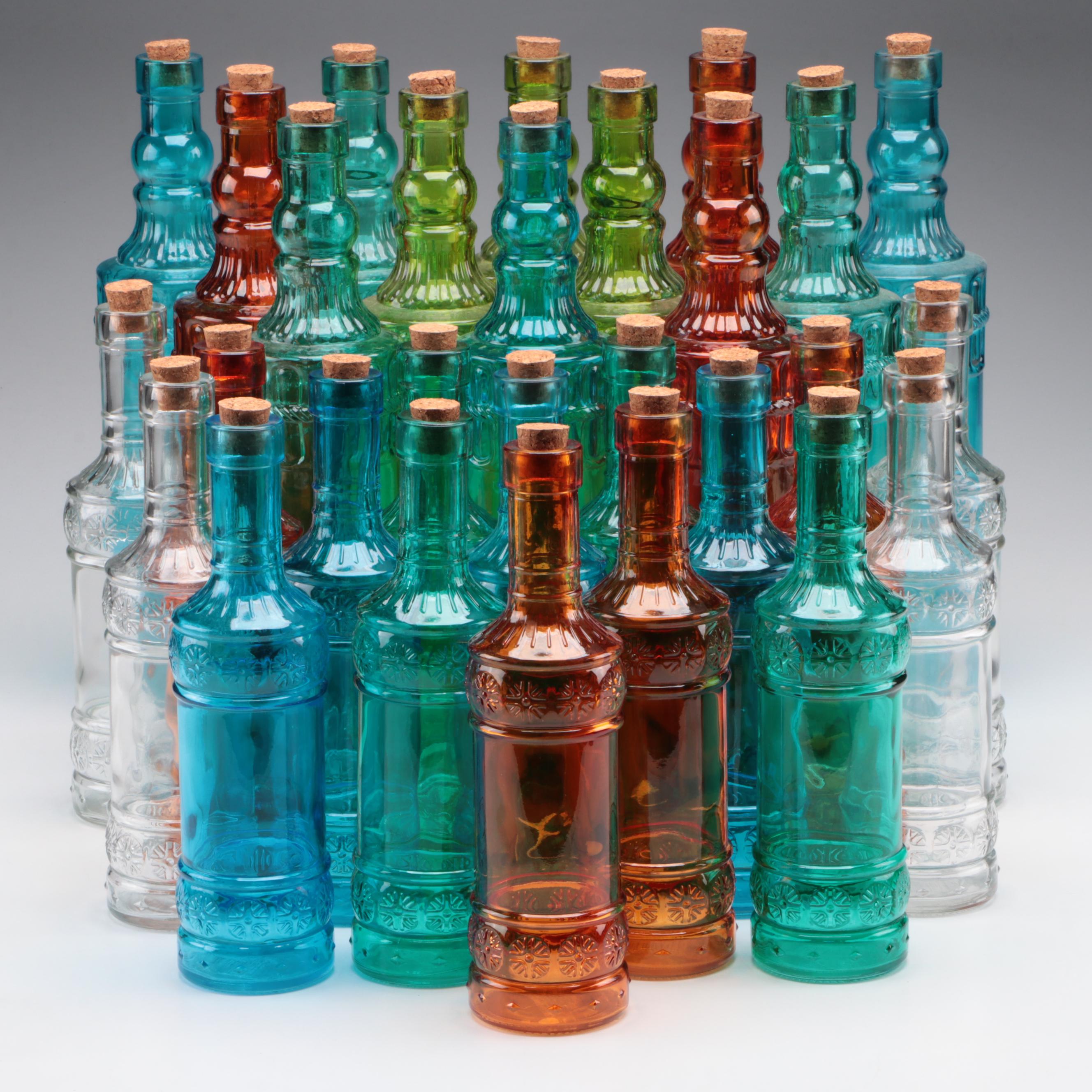 Colorful Glass Bottle Collection