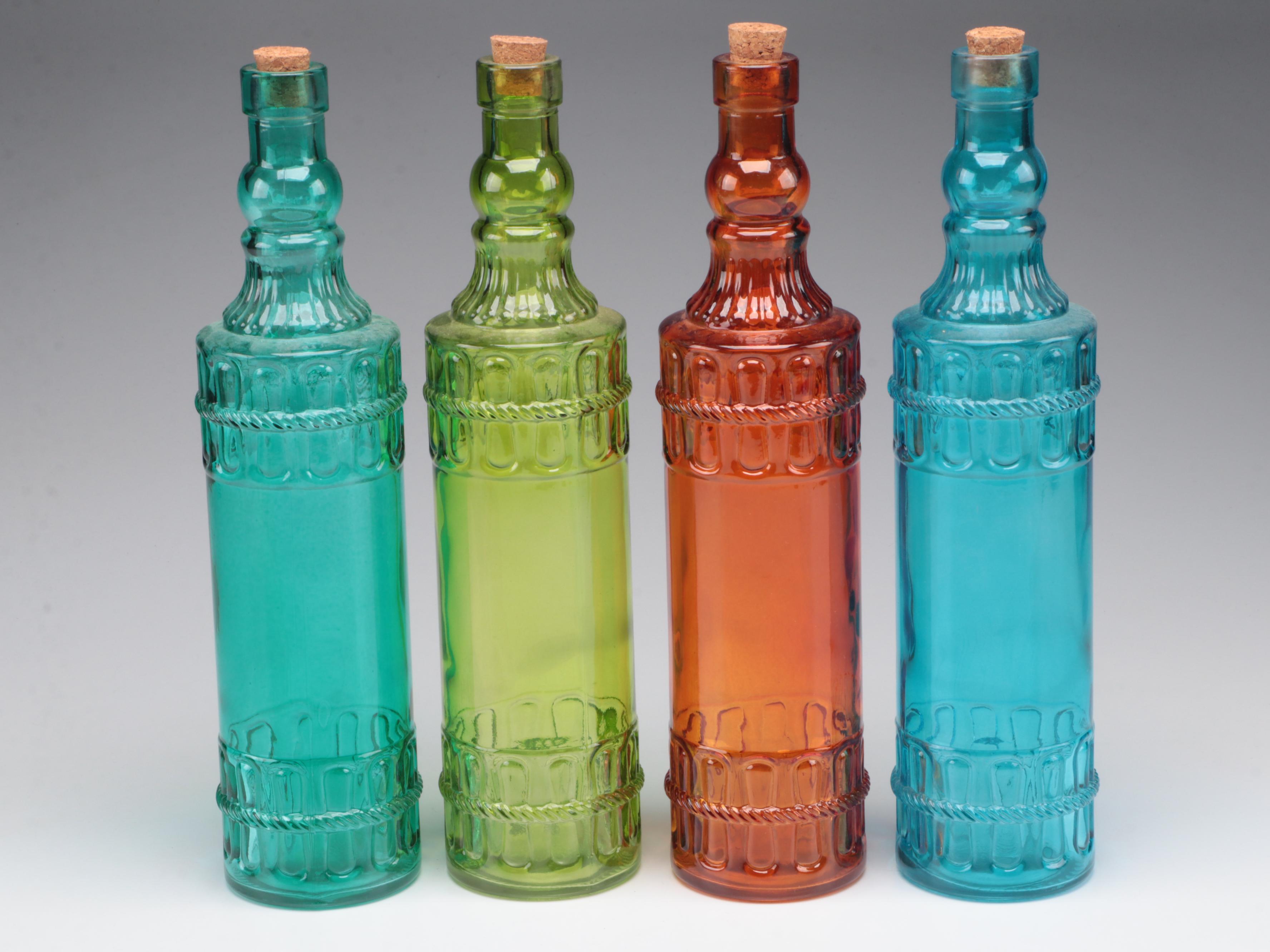 Colorful Glass Bottle Collection