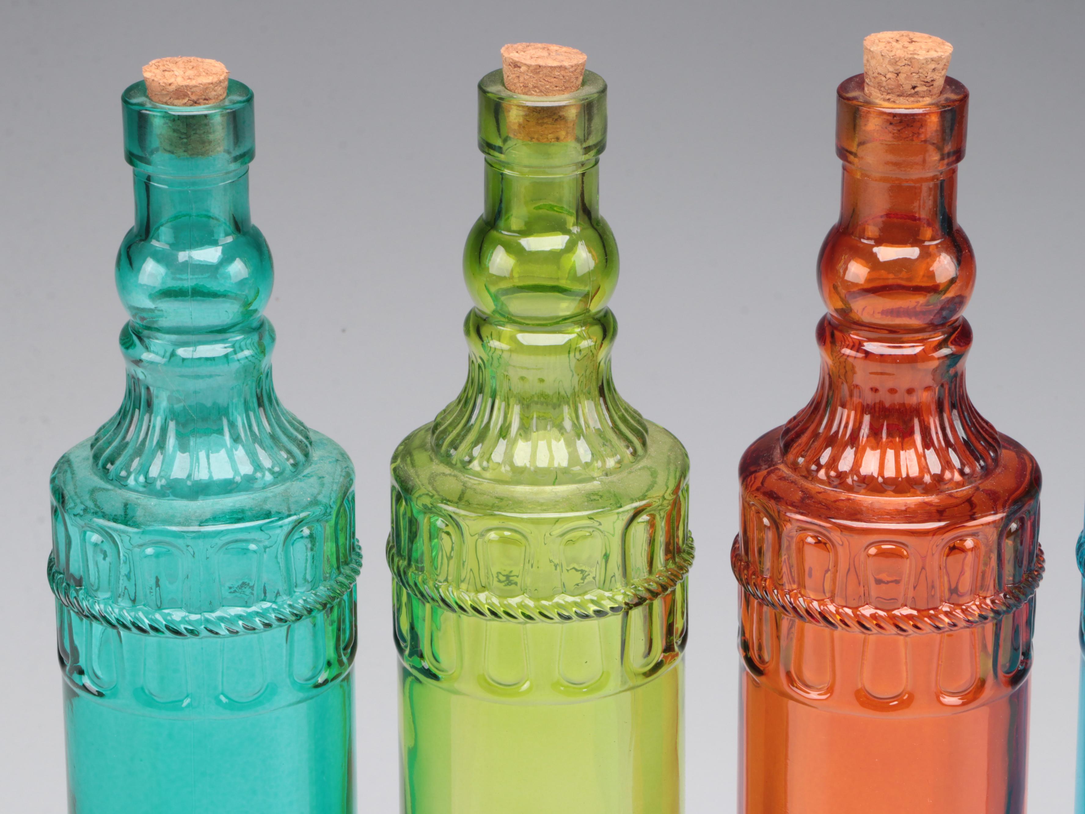 Colorful Glass Bottle Collection Everything But The House