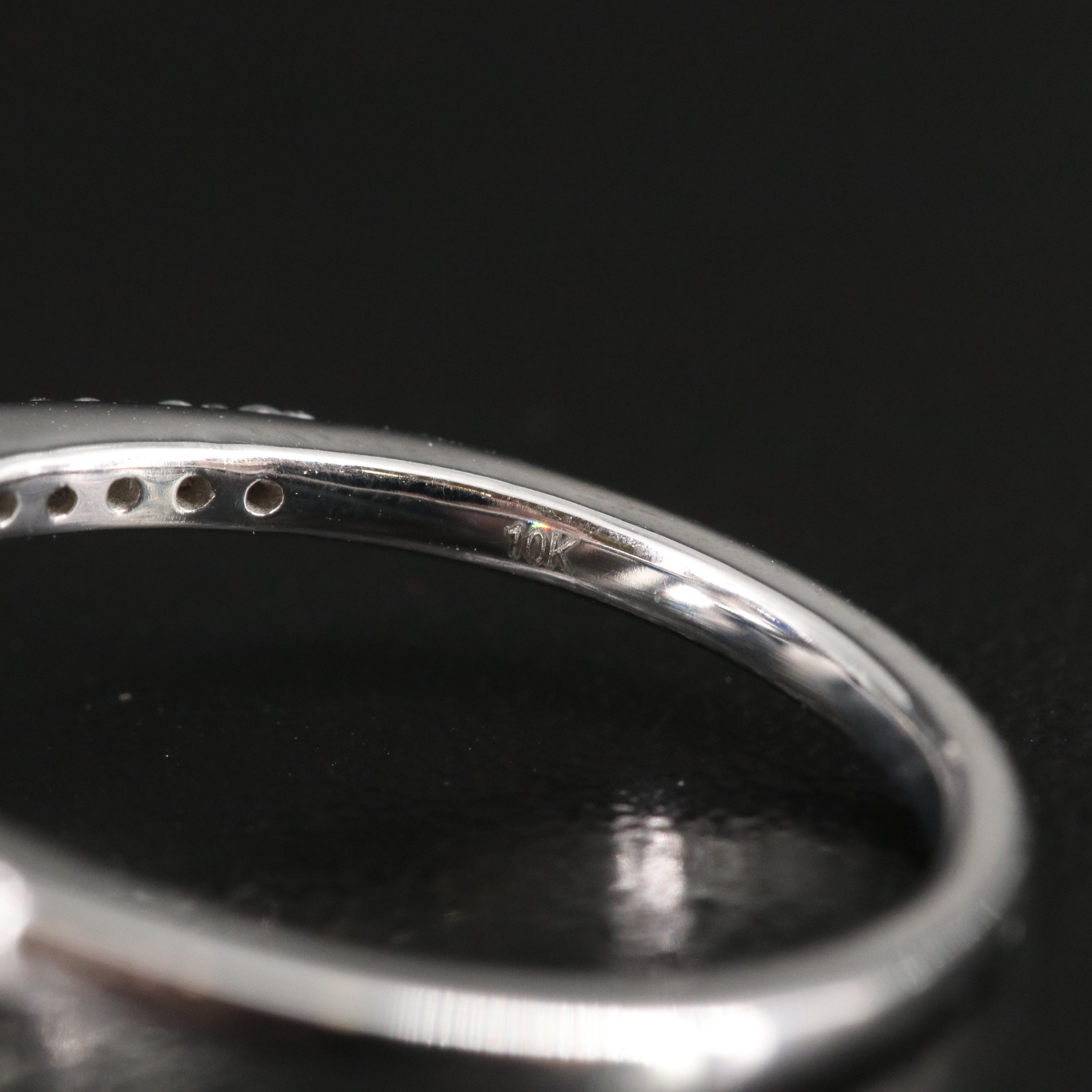 10K Sapphire and Diamond Ring