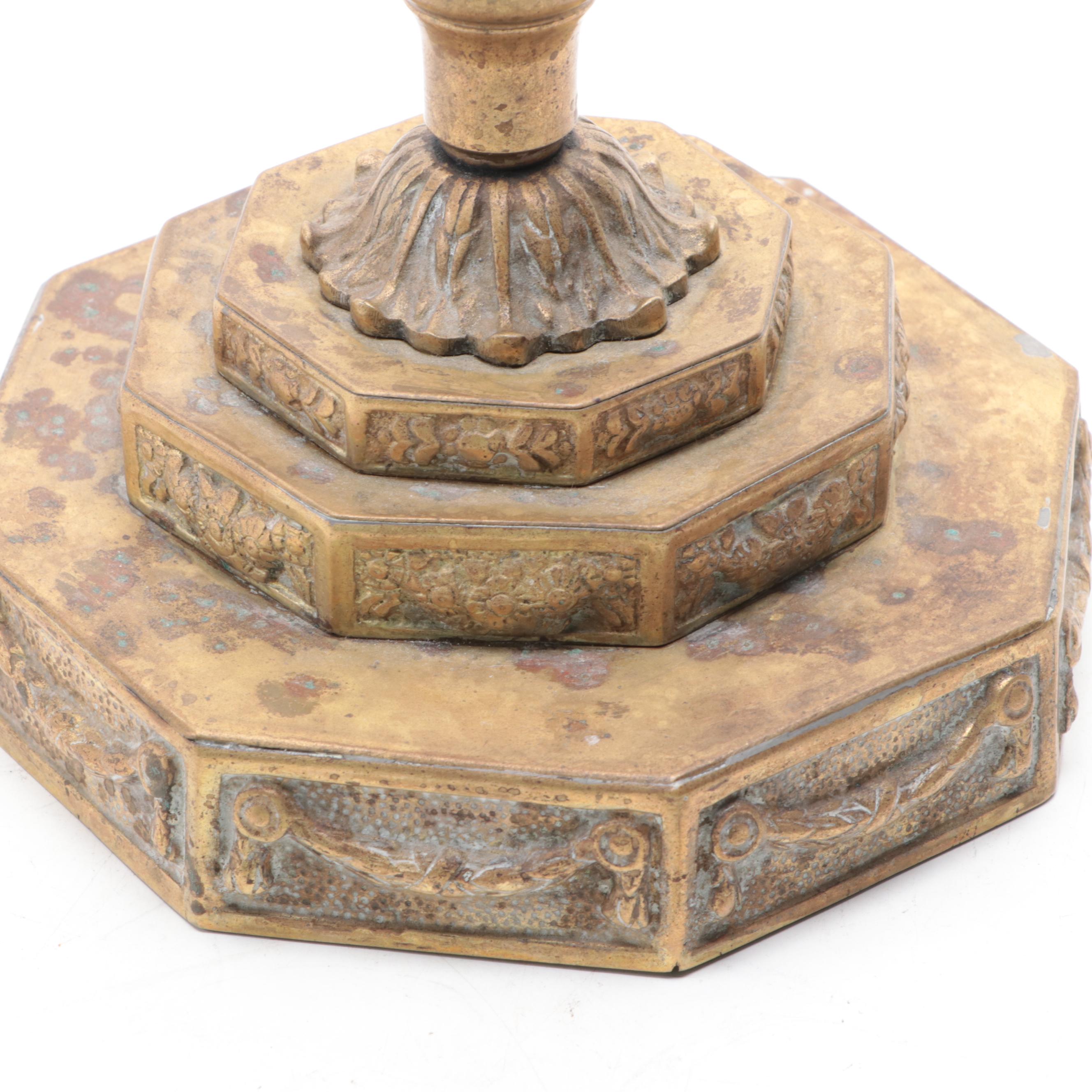 Polish Shabbat Candelabra with Shabbat Light