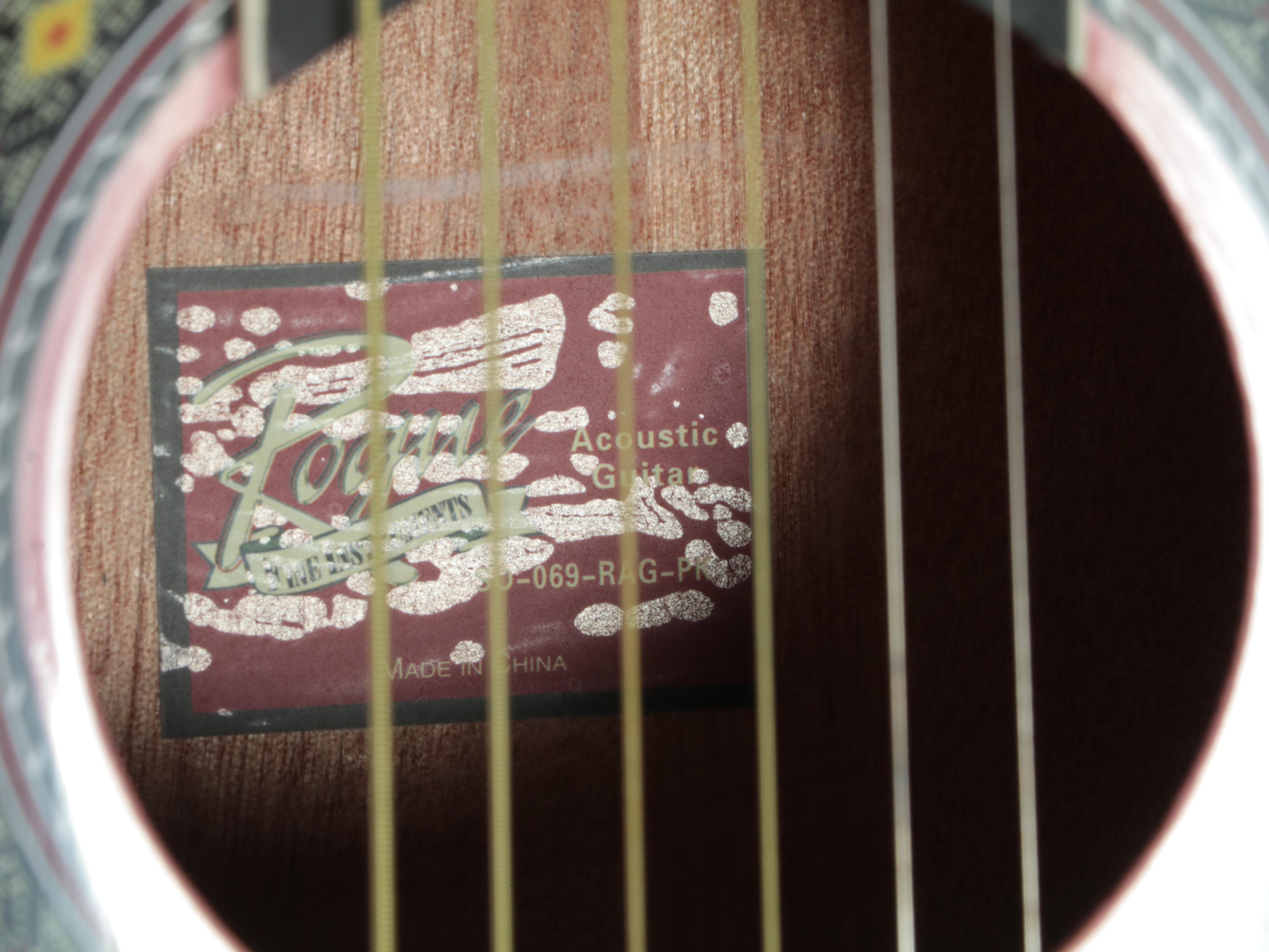 Taylor Swift Signed Rogue Pink Acoustic Guitar