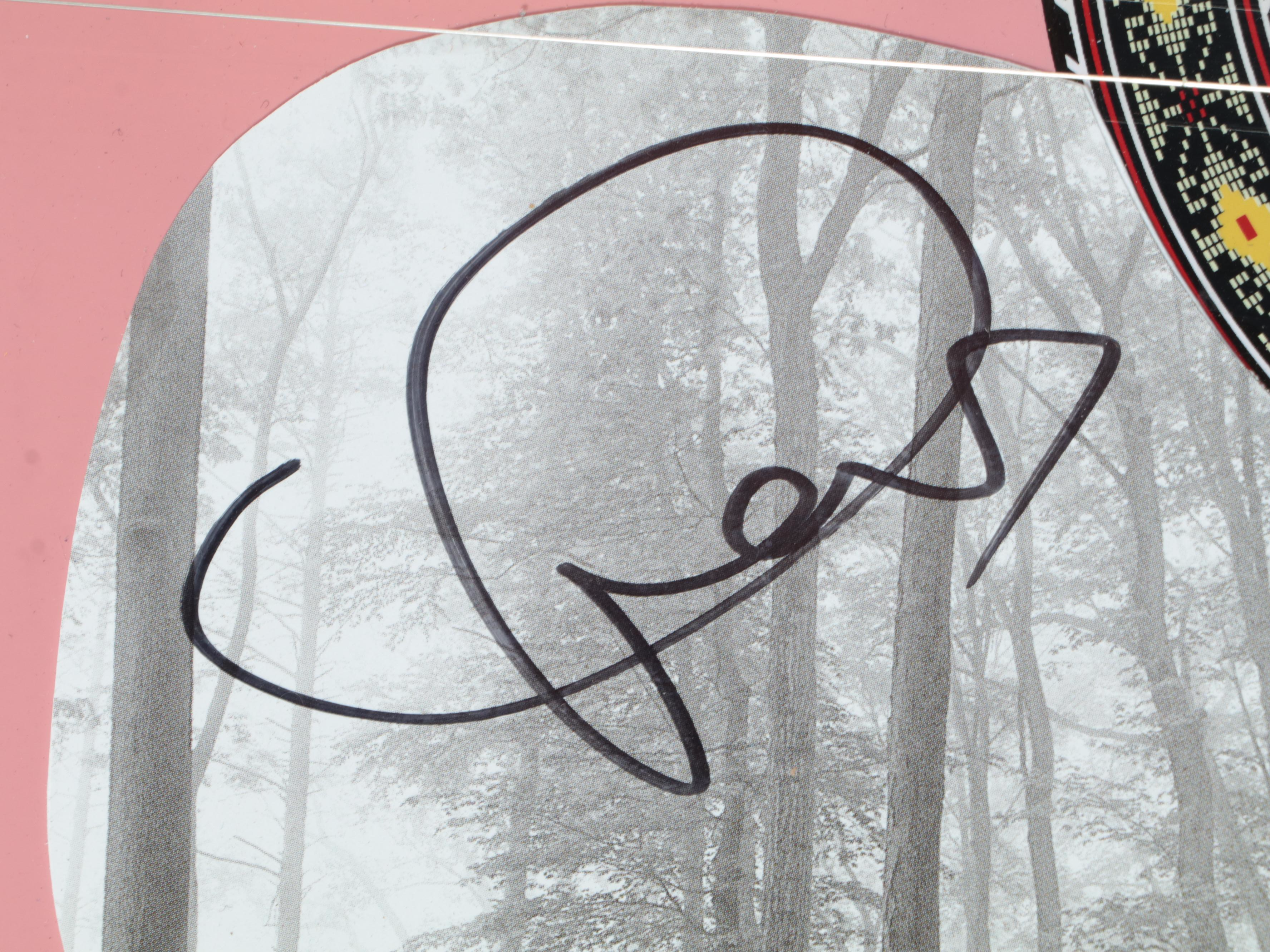 Taylor Swift Signed Rogue Pink Acoustic Guitar