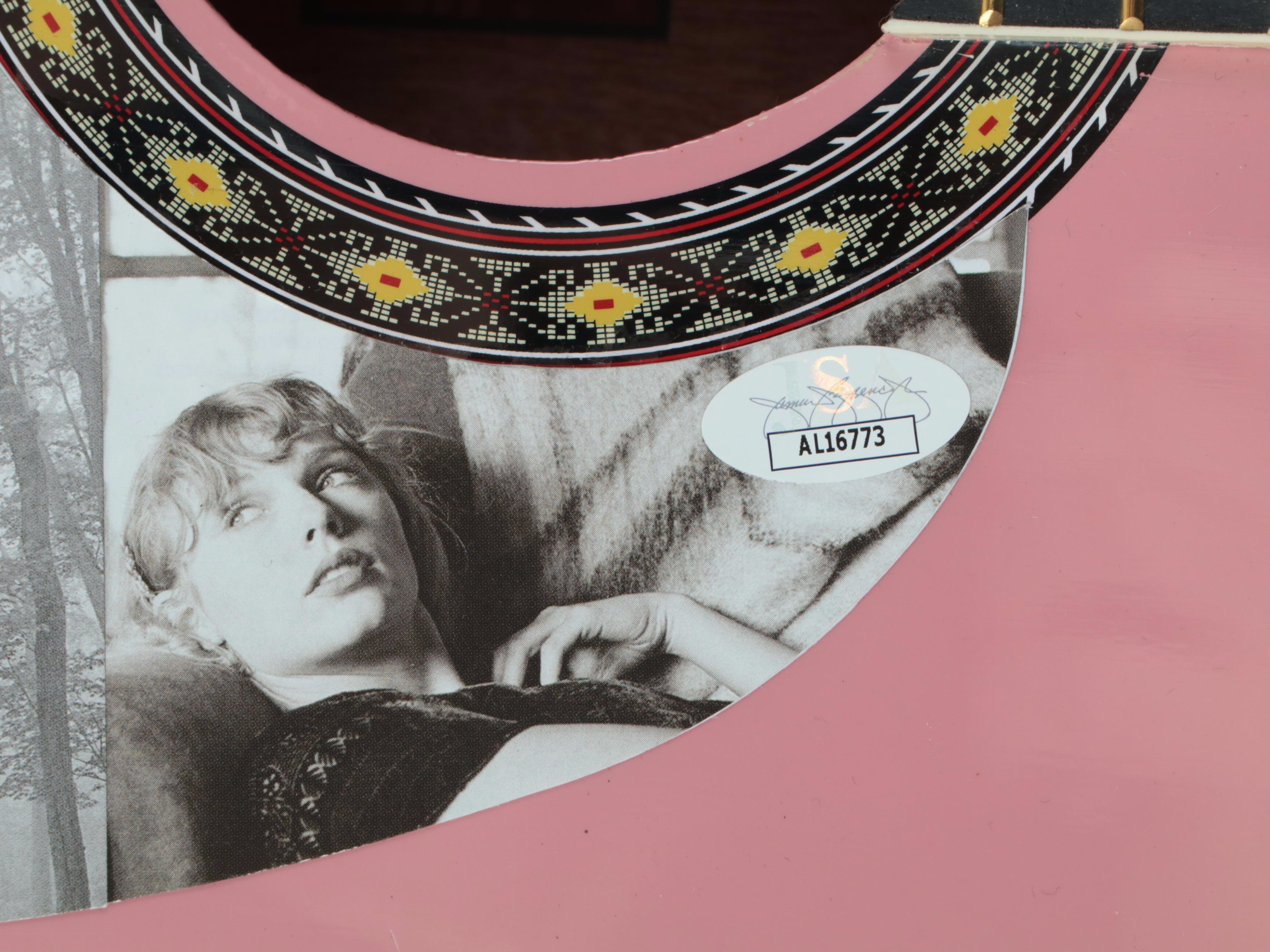 Taylor Swift Signed Rogue Pink Acoustic Guitar