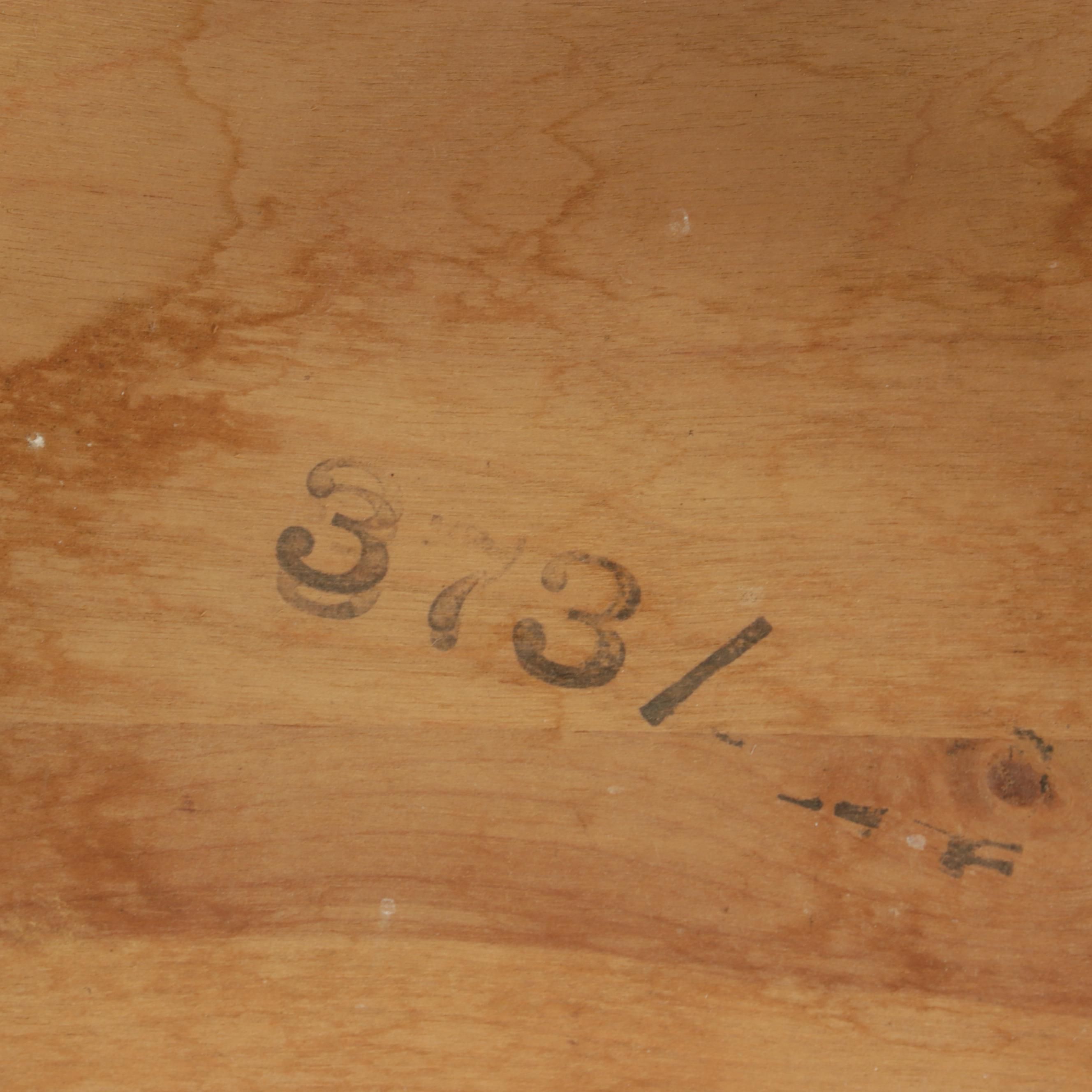 Pair of Heywood-Wakefield Mid Century Modern Blonde-Finish Tiered End Tables-