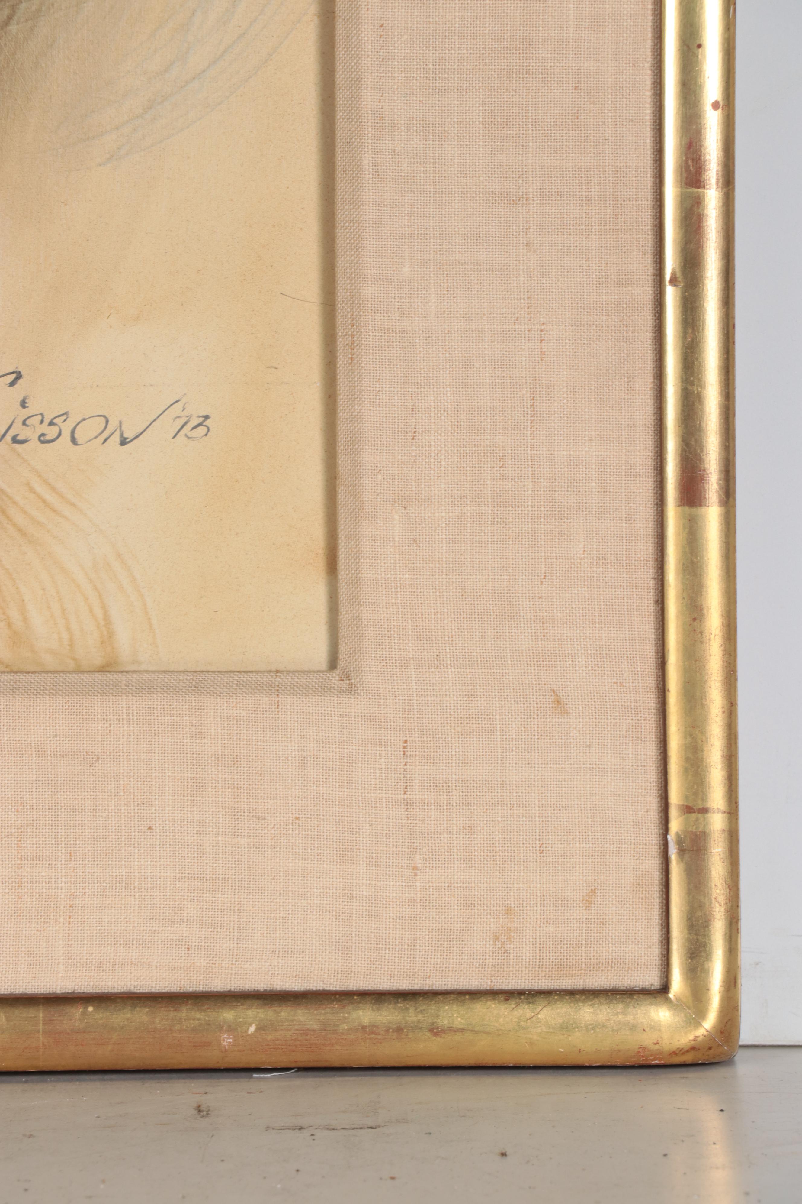 Laurence Sisson Large-Scale Arctic Landscape Oil Painting, 1973