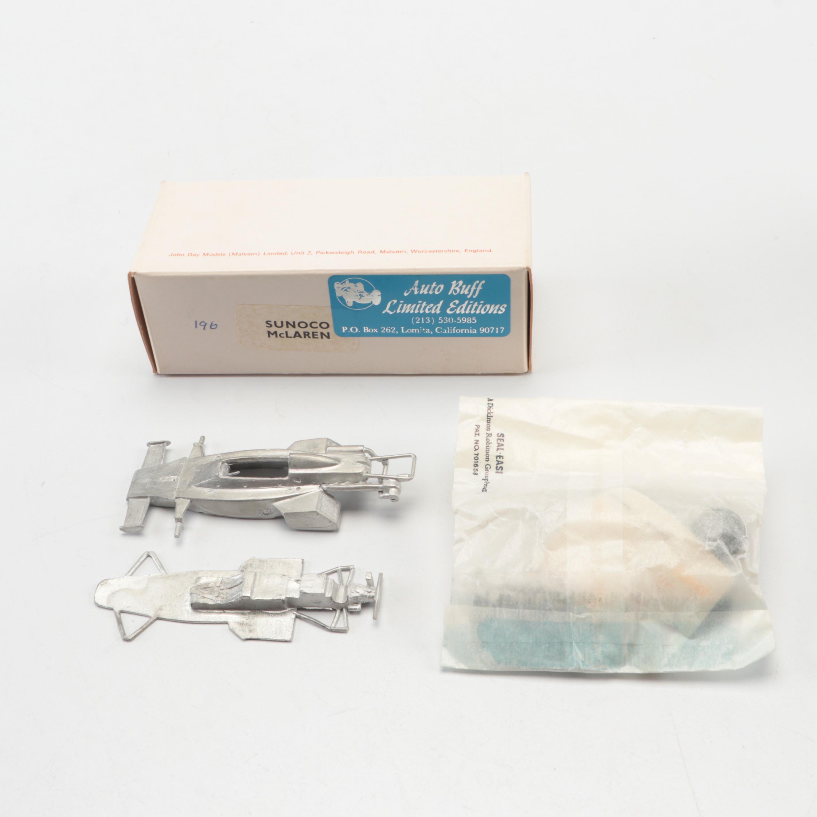 Sunoco McLaren, M16D, M24 Turbo Model Car Kits and More