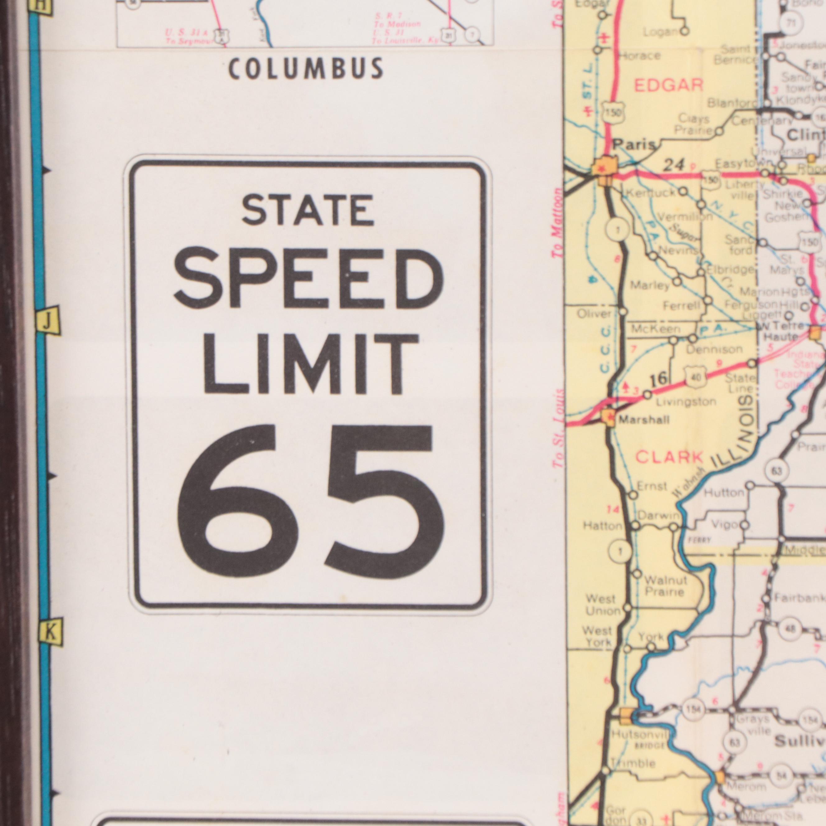 State Highway Map of Indiana, 1959