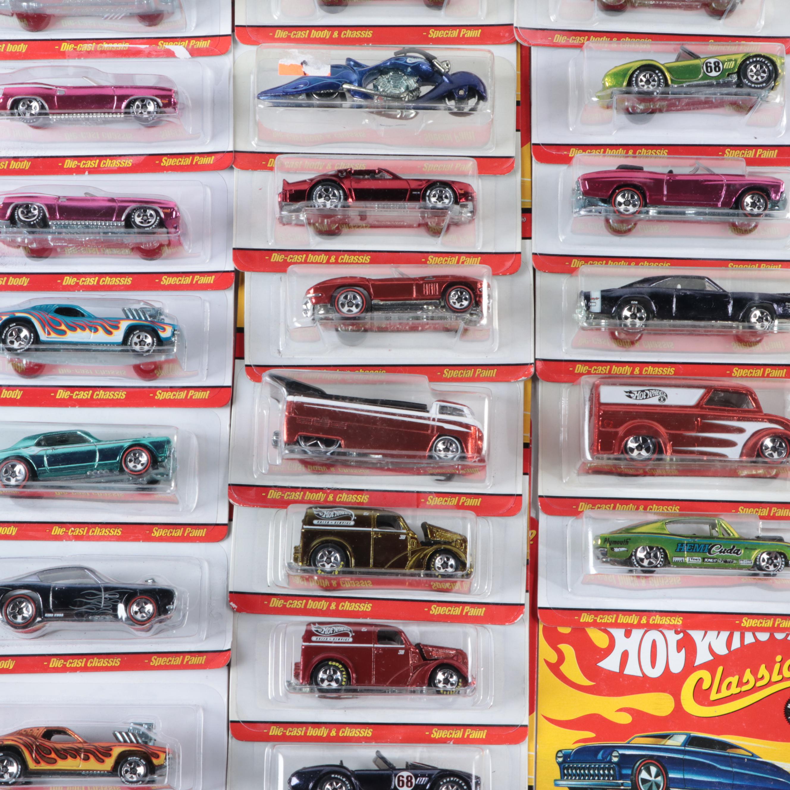 Hot Wheels Classics Series 1-3 with "Hot Wheels 35 Years of Cool Cars" Book