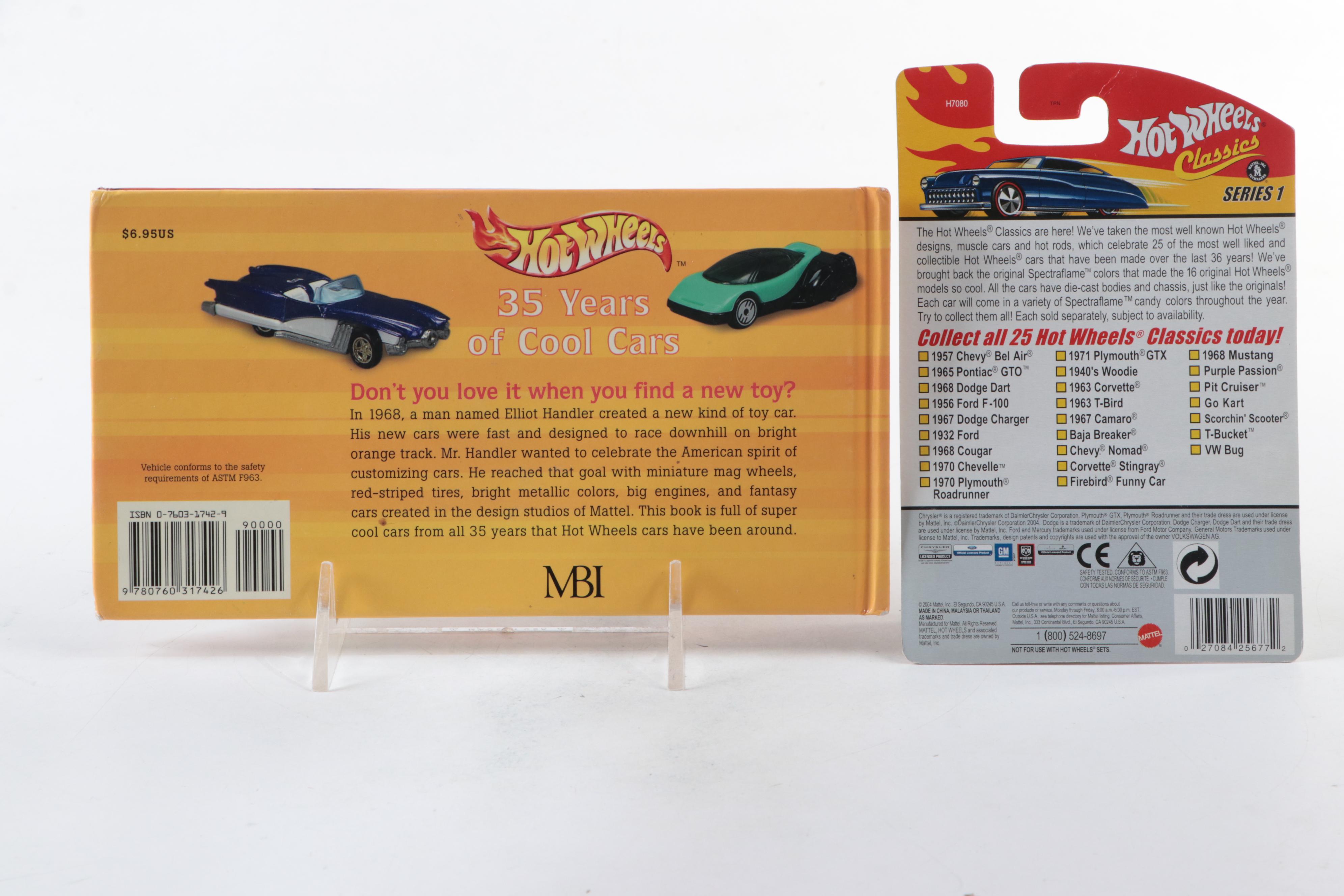 Hot Wheels Classics Series 1-3 with "Hot Wheels 35 Years of Cool Cars" Book
