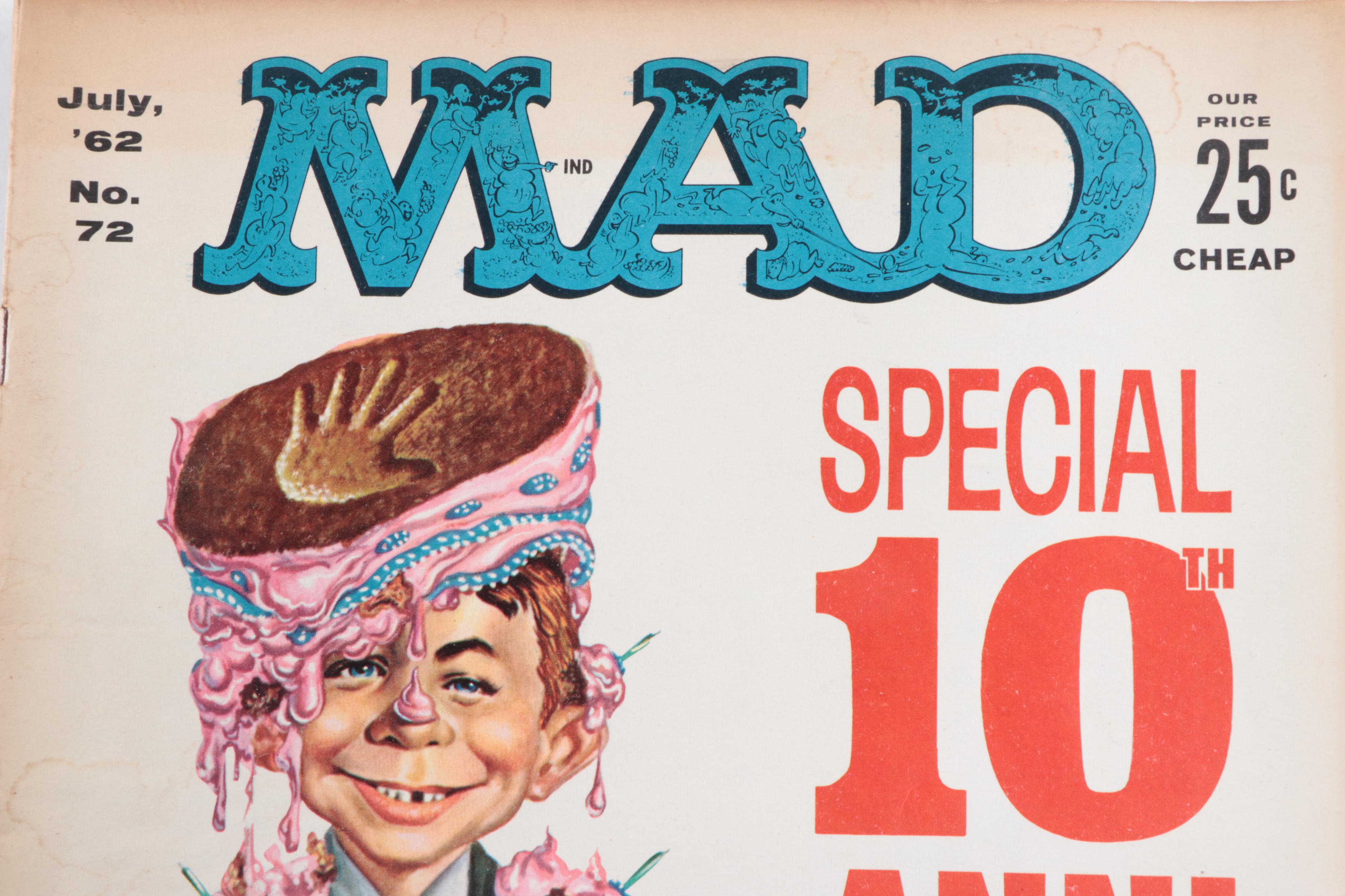 MAD Magazine Anniversary Issues and No. 58, 1950s and 1960s