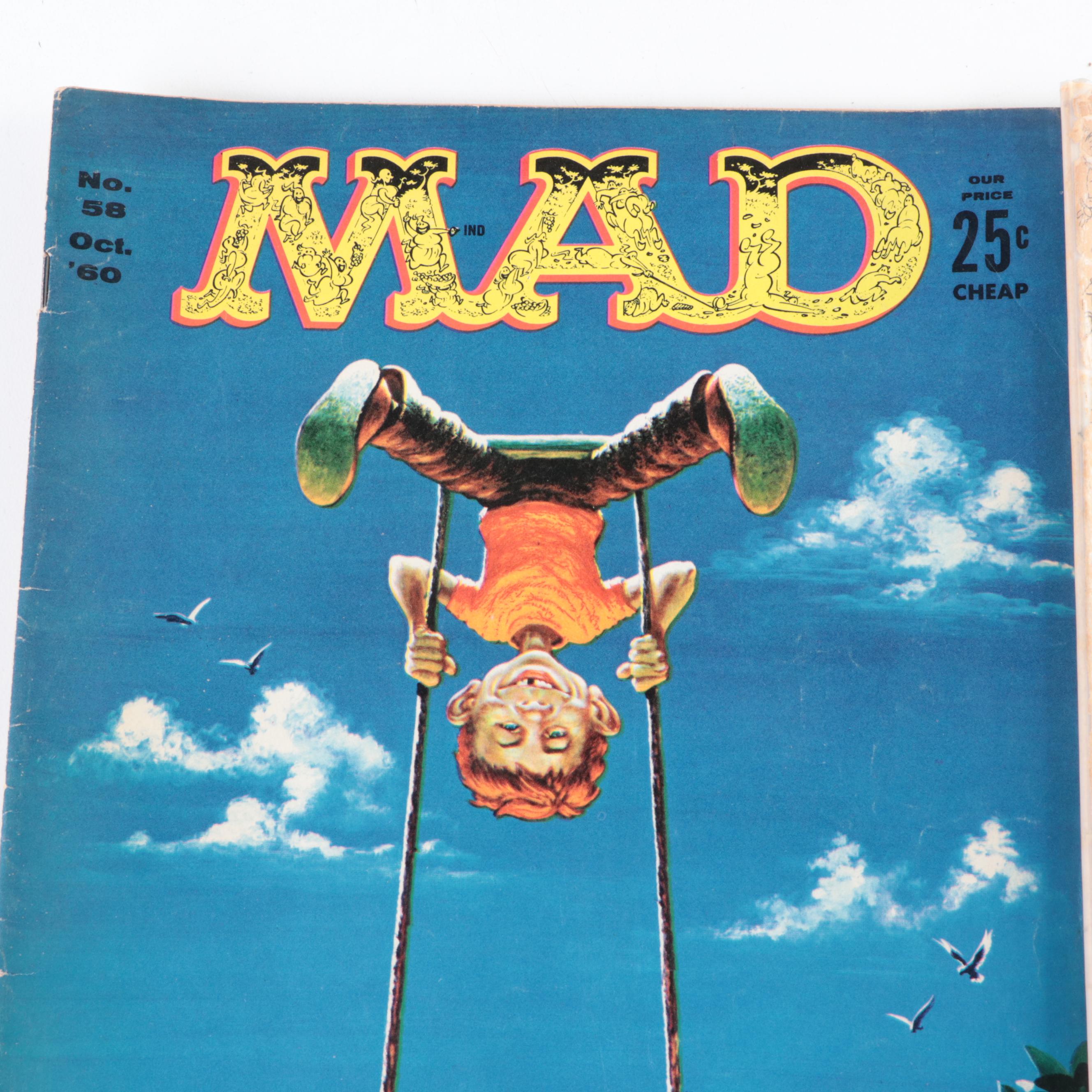 MAD Magazine Anniversary Issues and No. 58, 1950s and 1960s