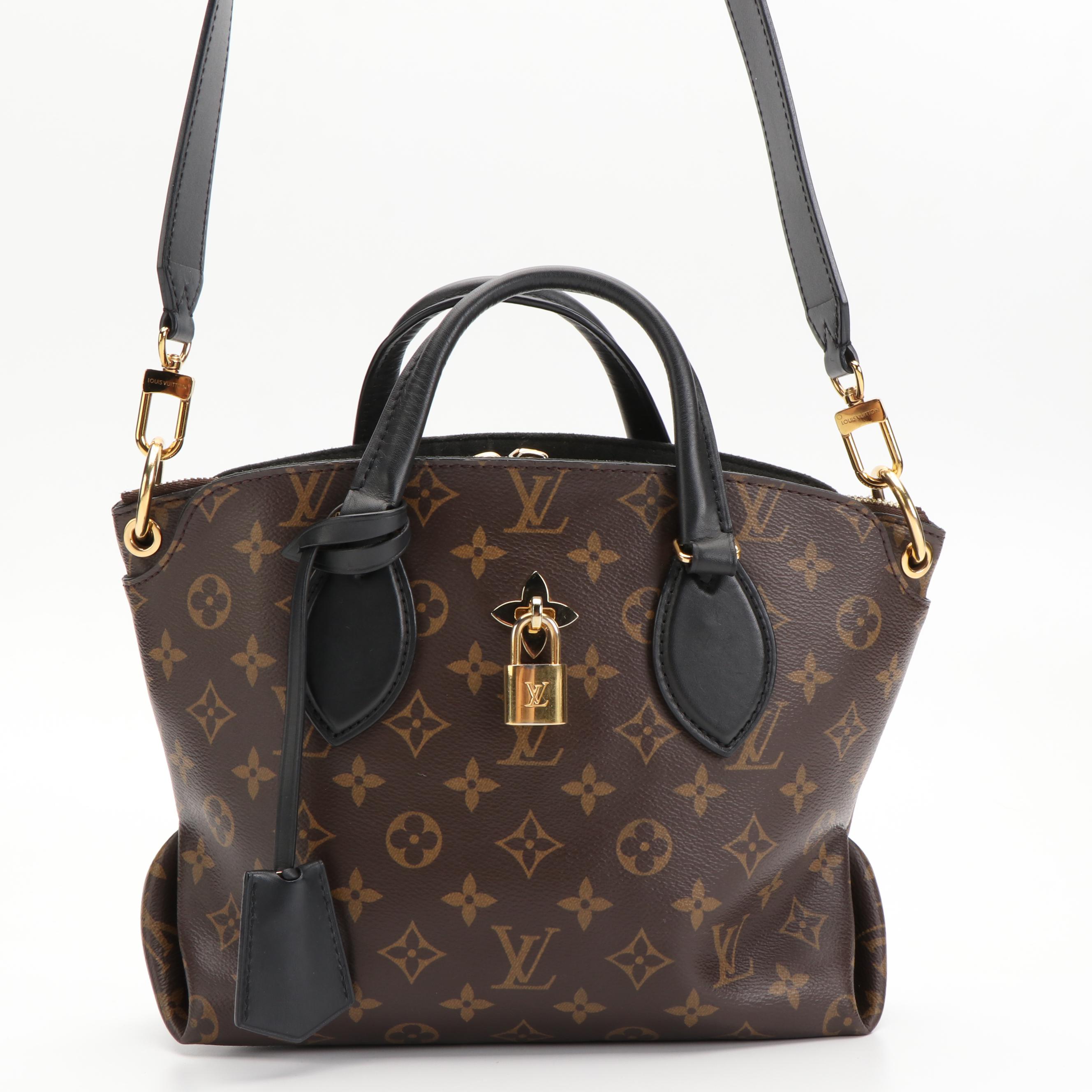 Louis Vuitton Flower Monogramed Canvas PM Zipped Tote