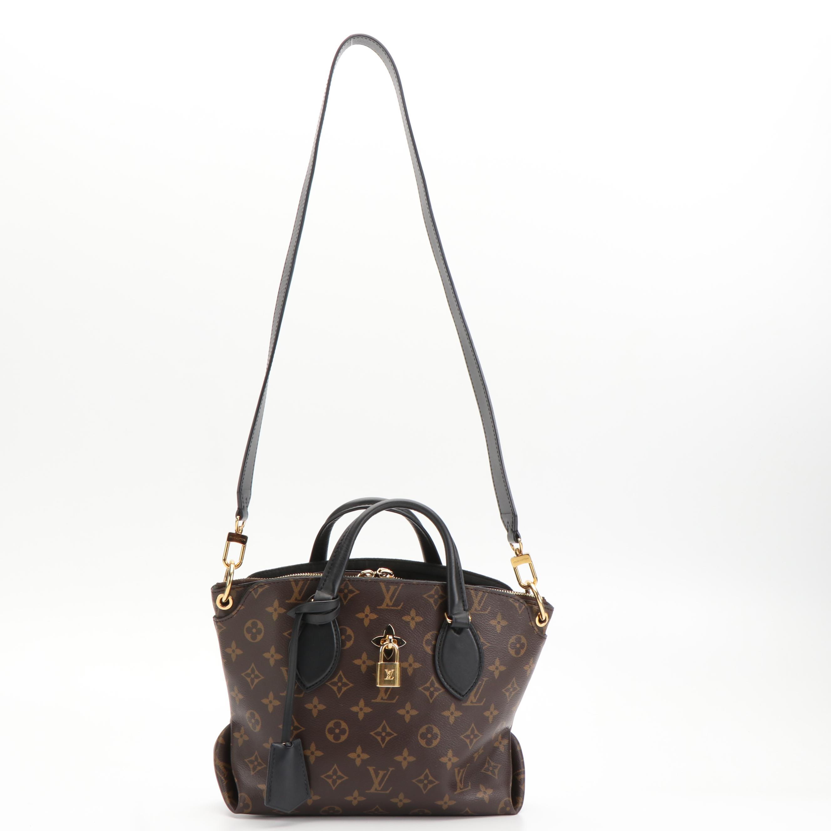 Louis Vuitton Flower Monogramed Canvas PM Zipped Tote