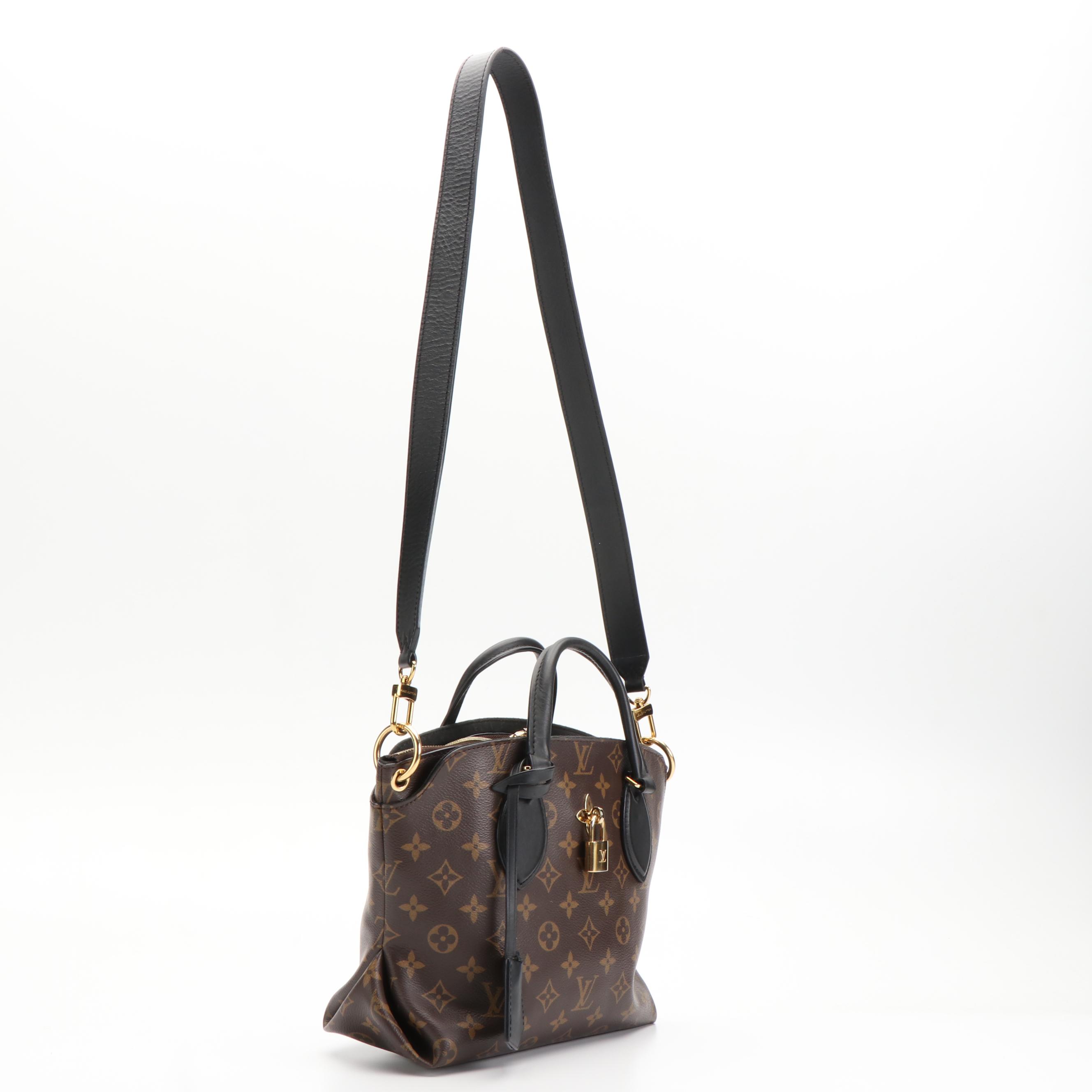 Louis Vuitton Flower Monogramed Canvas PM Zipped Tote