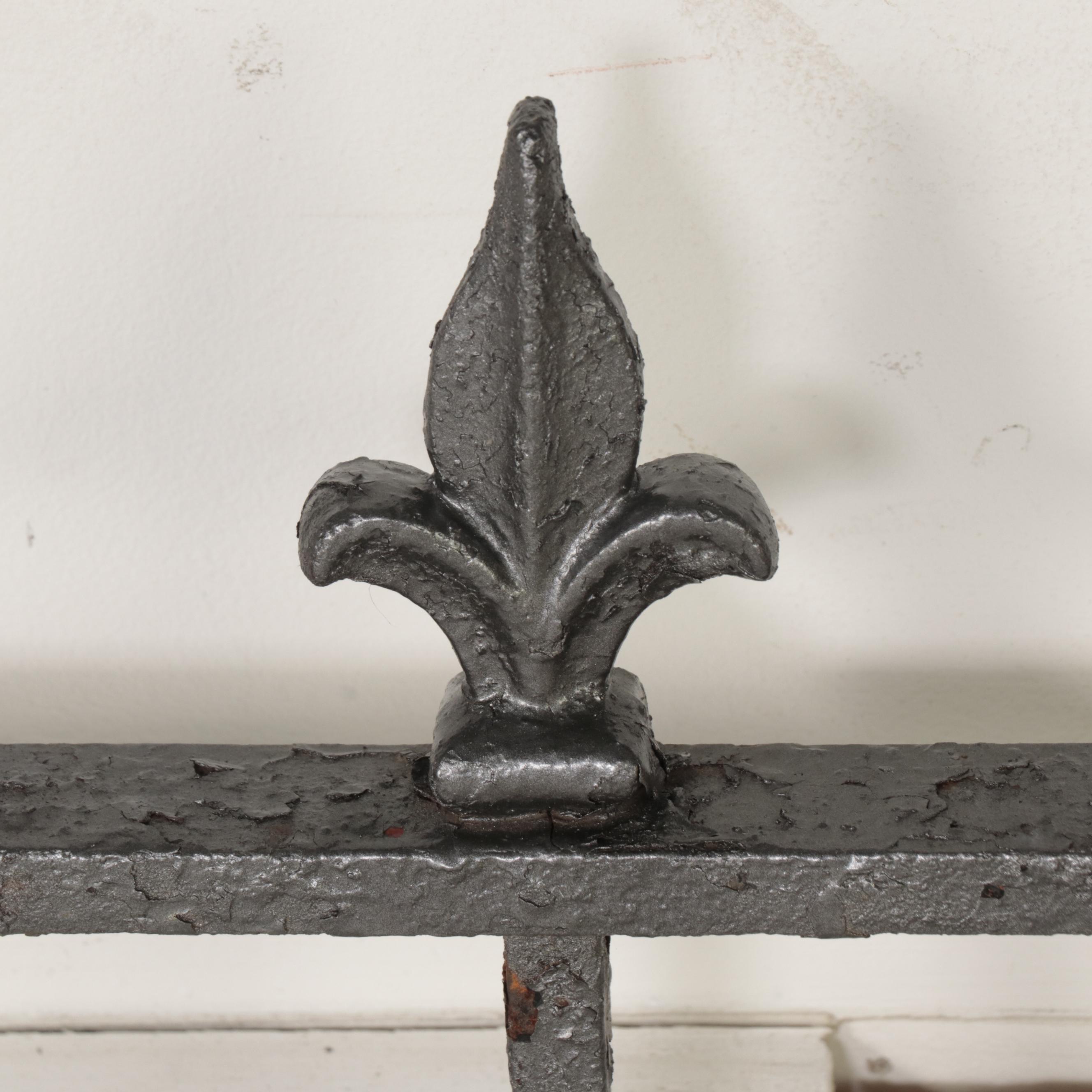 Victorian Wrought Iron Fleur-De-Lis Architectural Salvage