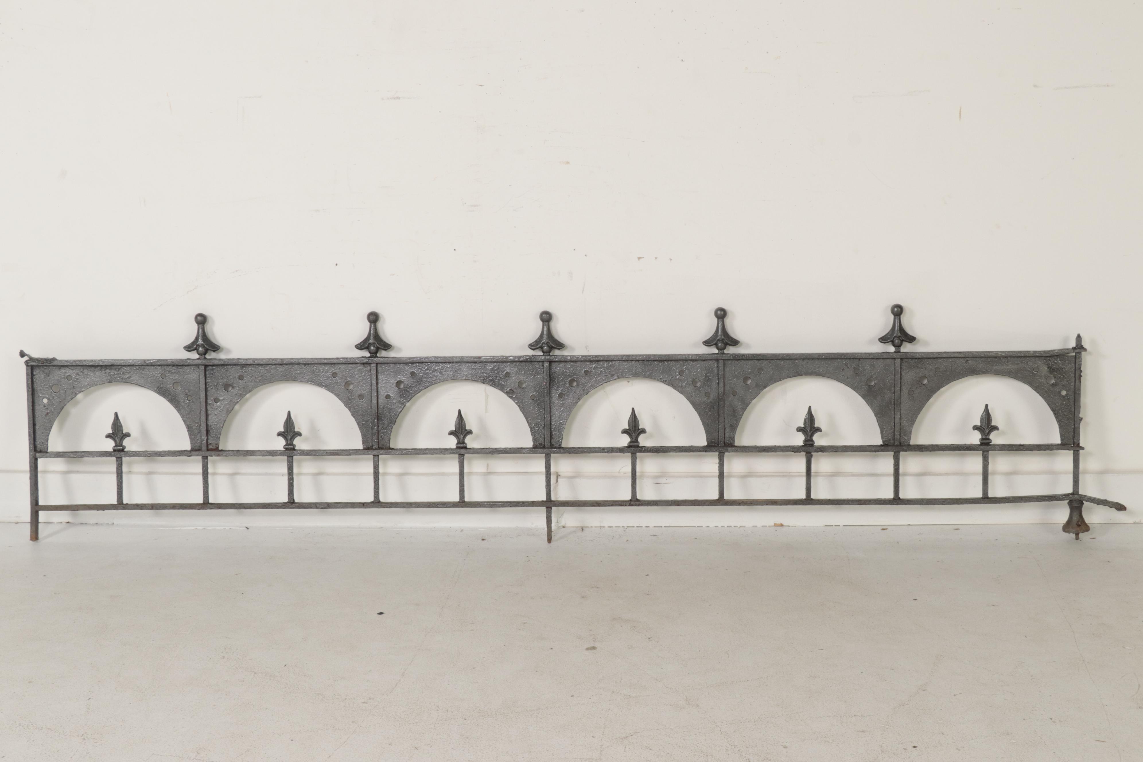 Victorian Wrought Iron Fleur-De-Lis Architectural Salvage