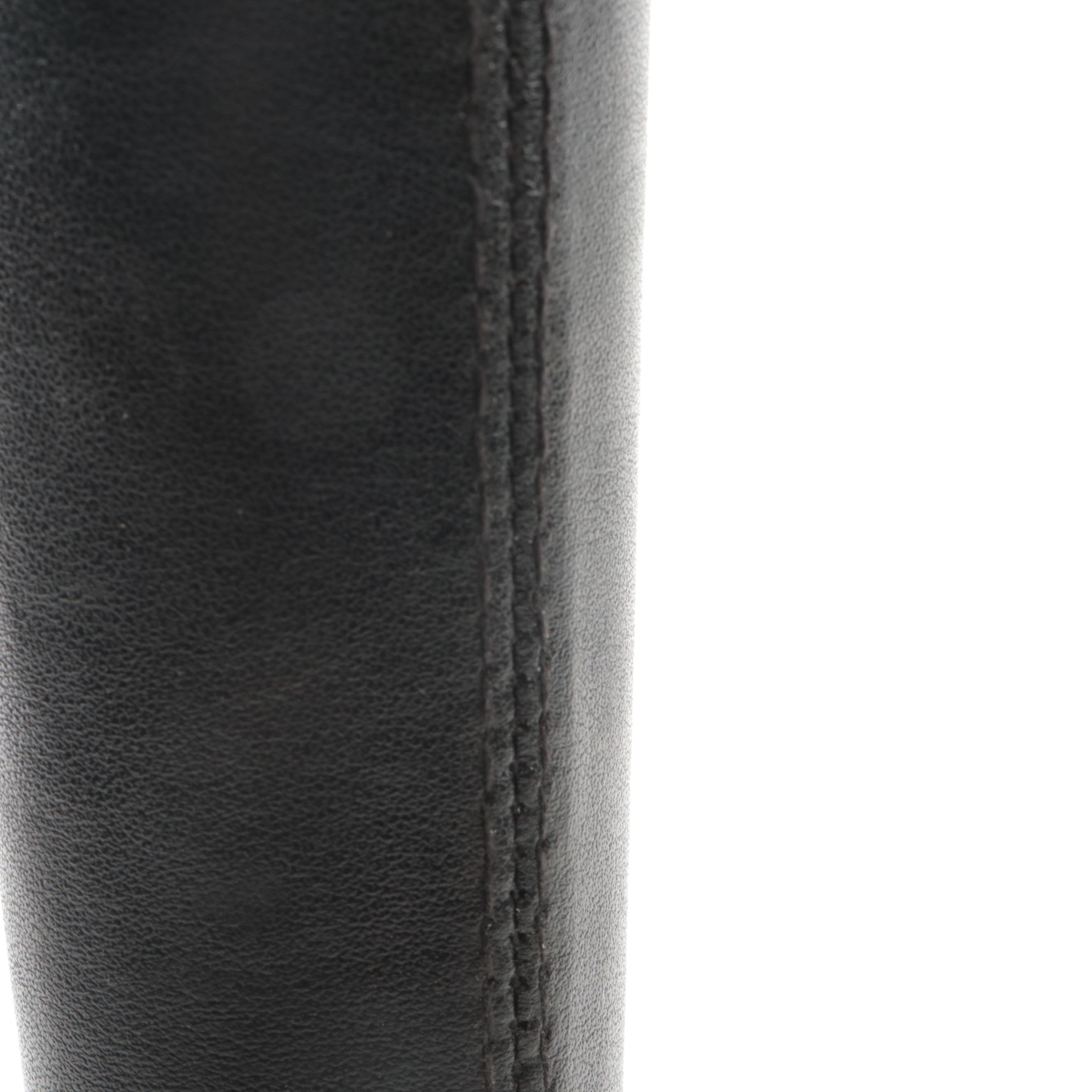 Deco Revival Style Frosted Glass, Metal and Faux Leather Dimmable Table Lamp