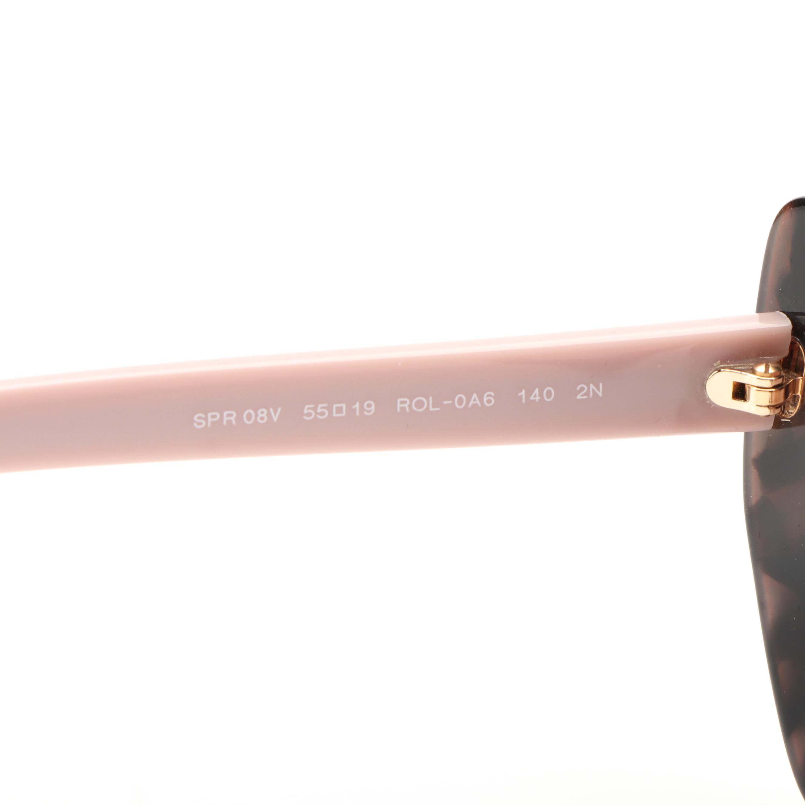 Prada PR08VS Cat-Eye Spotted Brown and Pink Gradient Sunglasses With Case