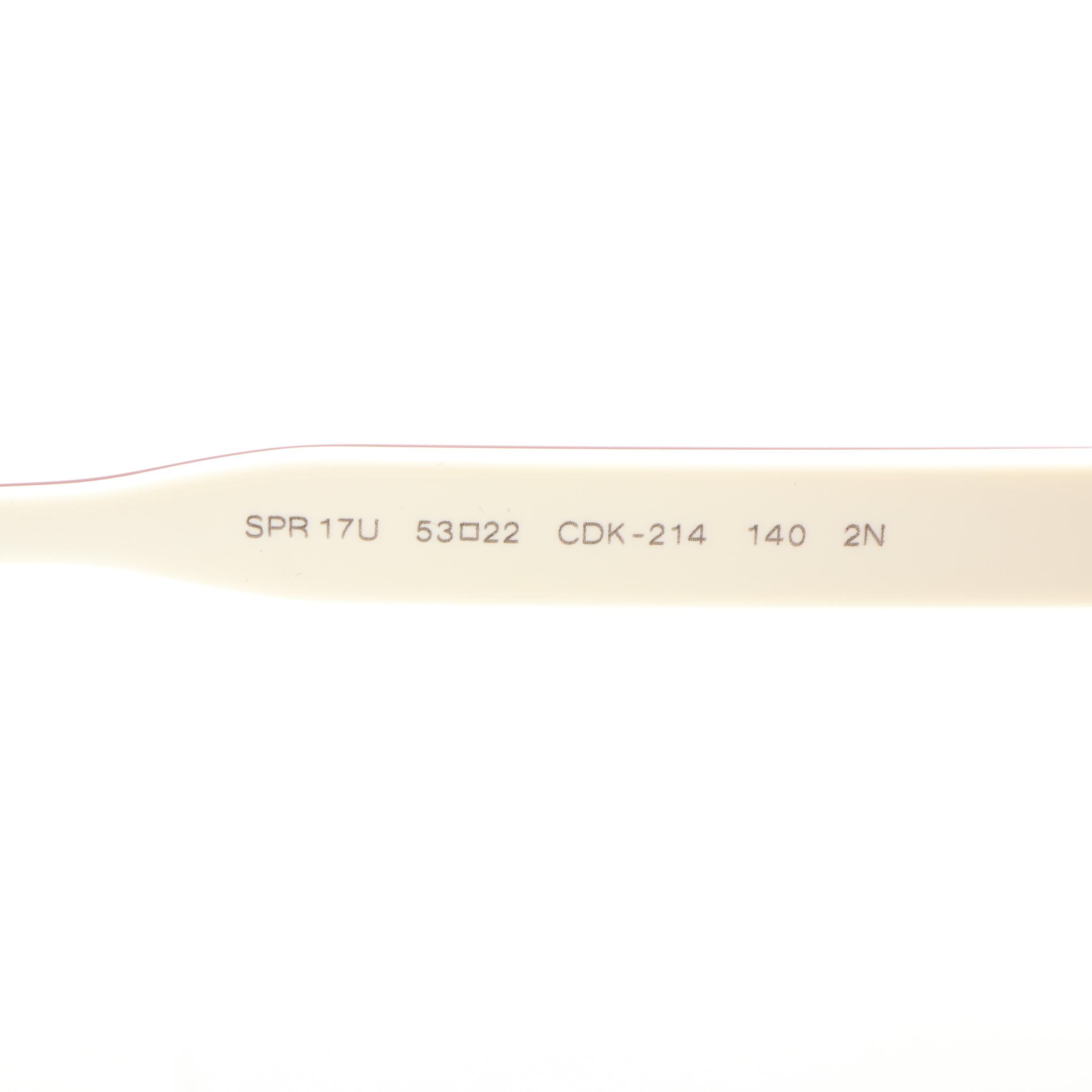 Prada PR17US Oval Havana Pink Sunglasses With Case