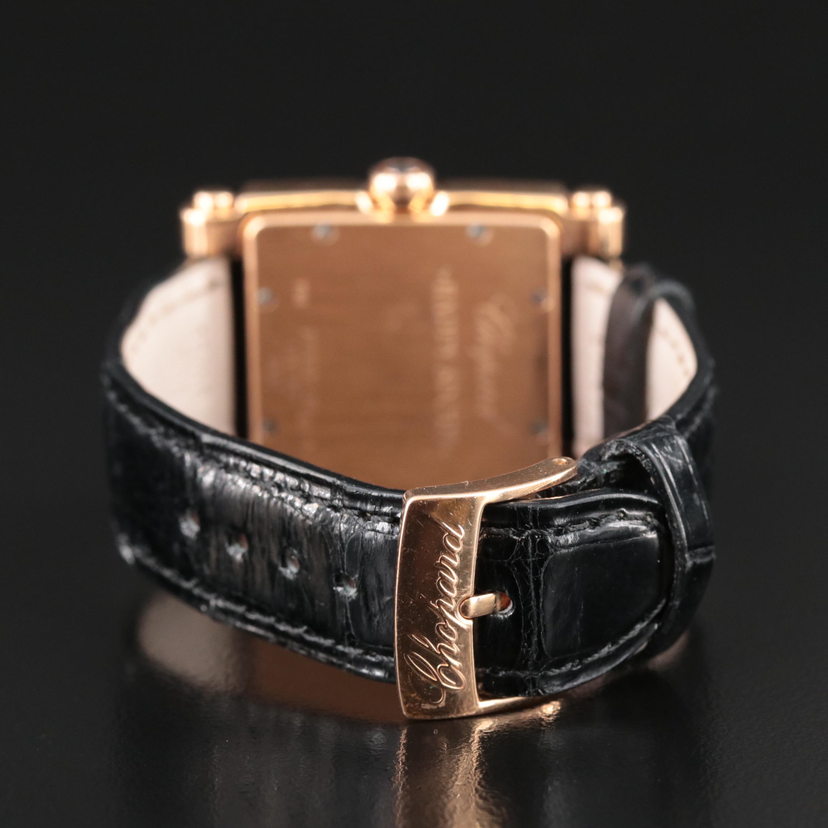 18K Rose Gold Chopard "Happy Sport" Mother-of-Pearl Dial, 1.58 CTW Diamond Watch