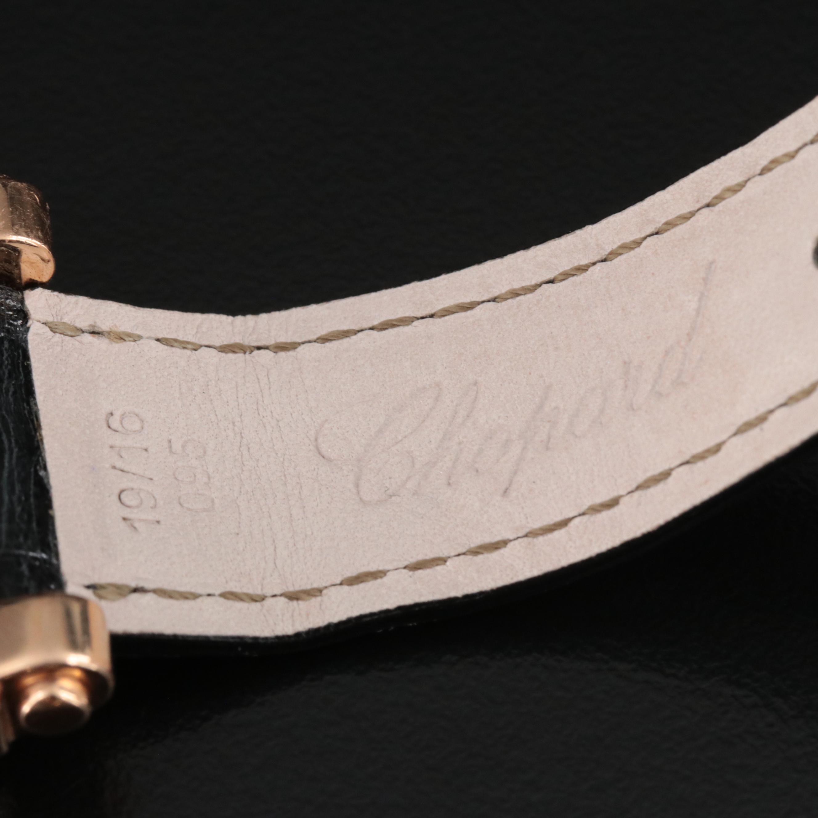 18K Rose Gold Chopard "Happy Sport" Mother-of-Pearl Dial, 1.58 CTW Diamond Watch