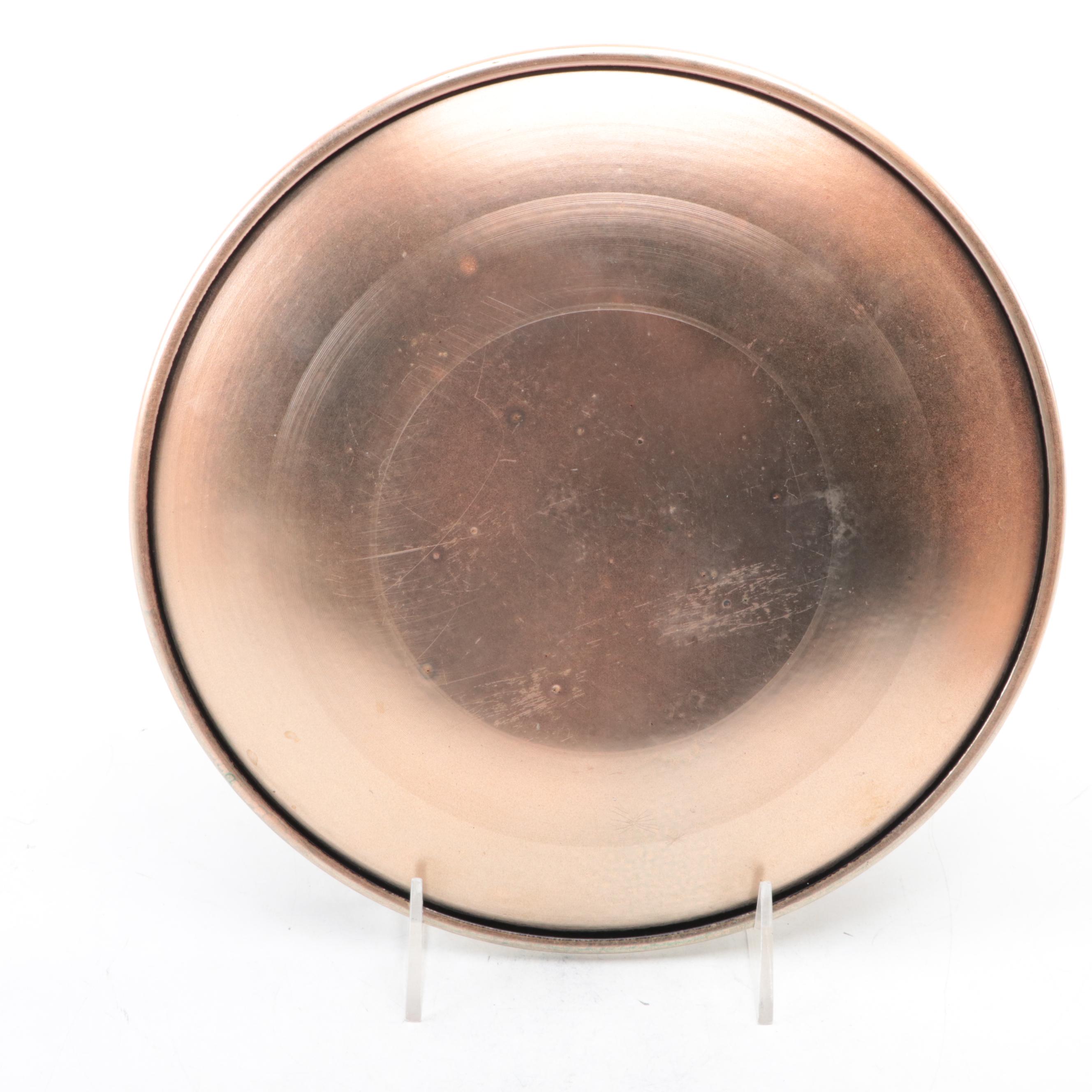 Landau and Associates "California Cloisonné" Enameled Copper Plate with More