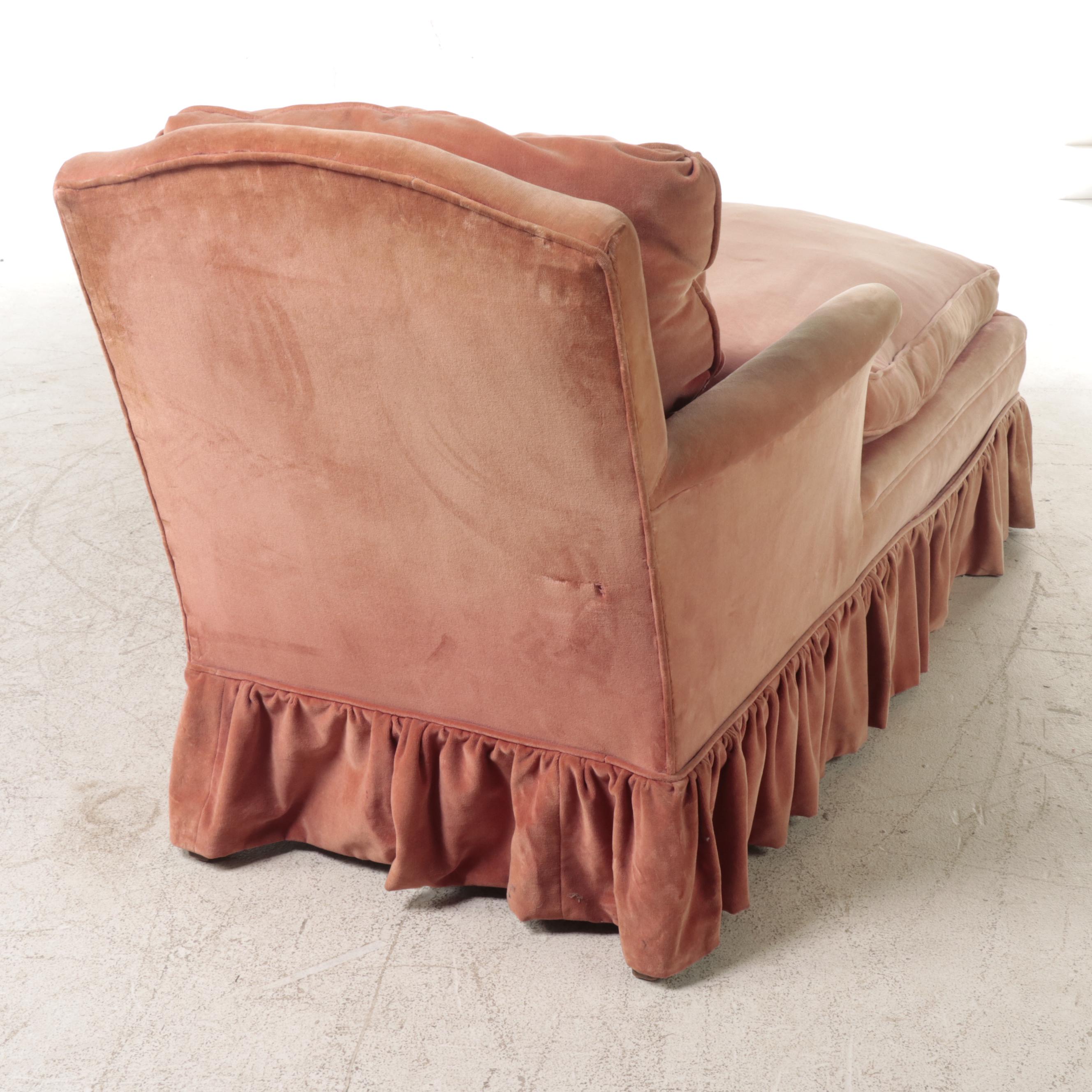 Louis XVI Style Custom-Upholstered Chasie Lounge, 20th Century