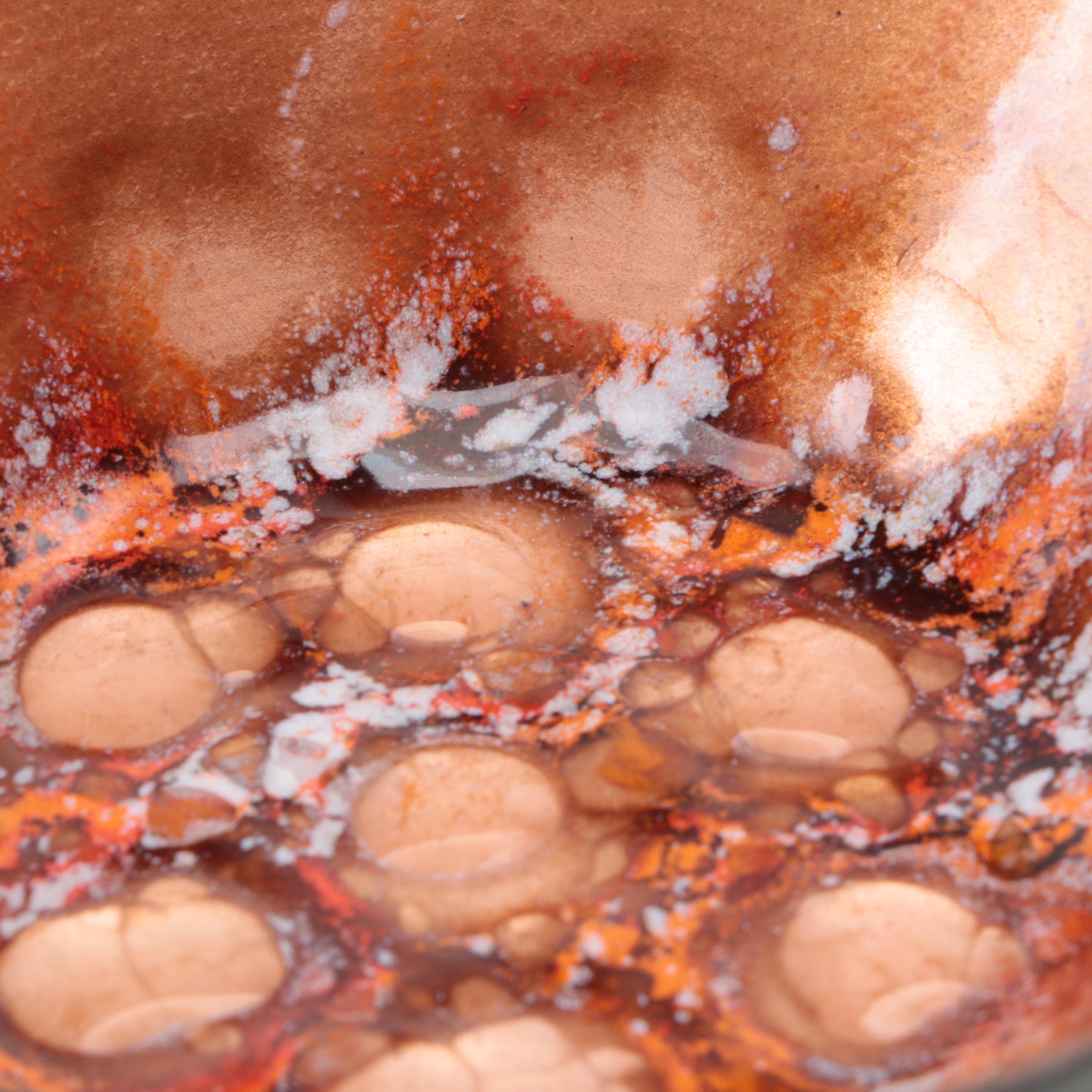 Landau and Associates "California Cloisonné" Enameled Copper Plate with More