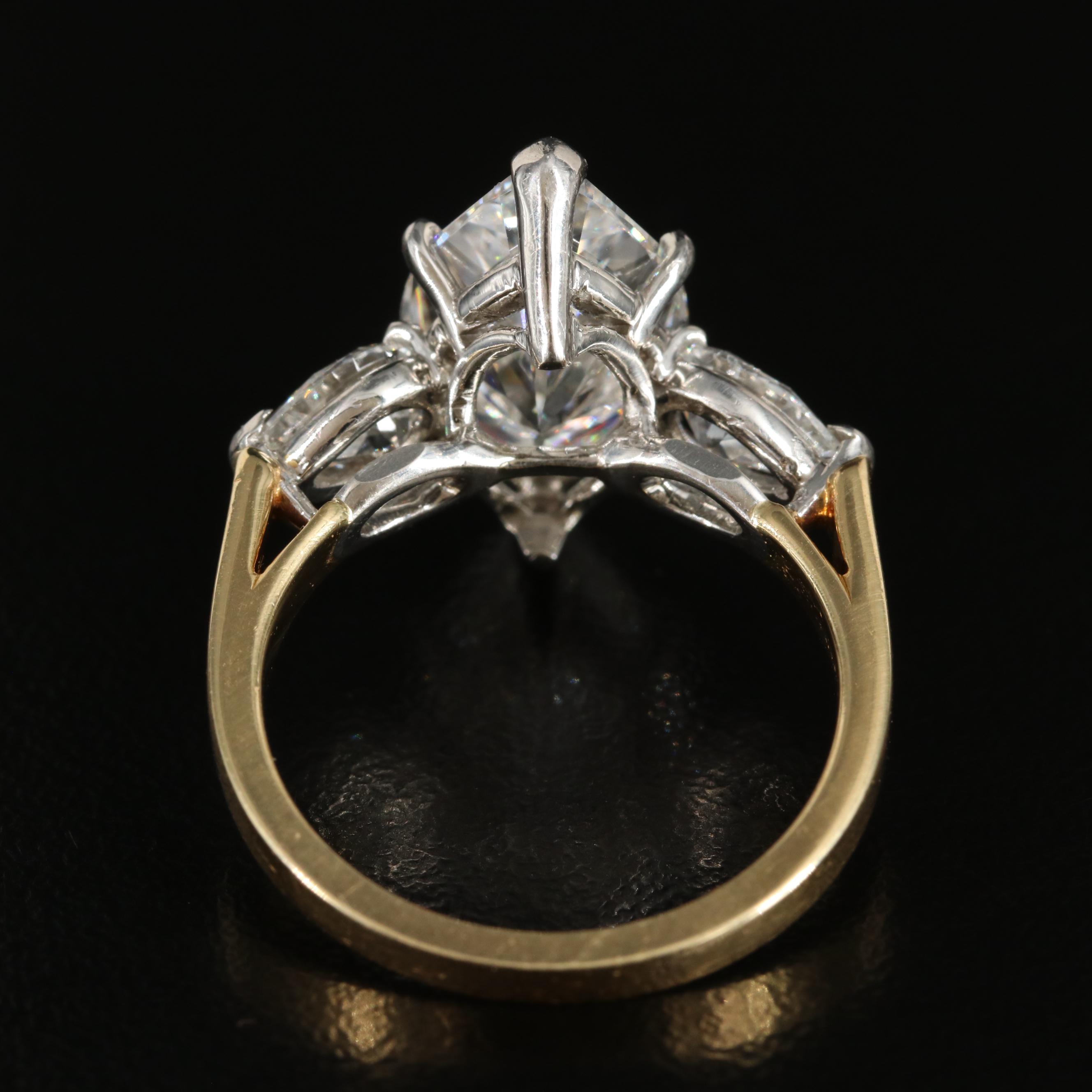 Tiffany & Co. 18K and Platinum 4.98 CTW Diamond Ring with Online GIA Report