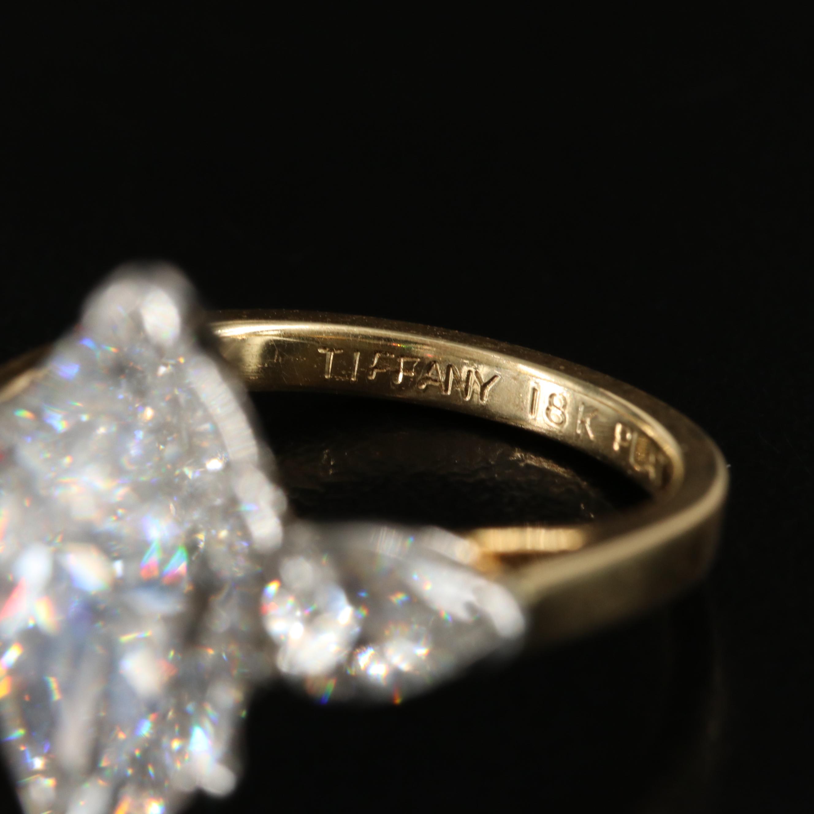 Tiffany & Co. 18K and Platinum 4.98 CTW Diamond Ring with Online GIA Report