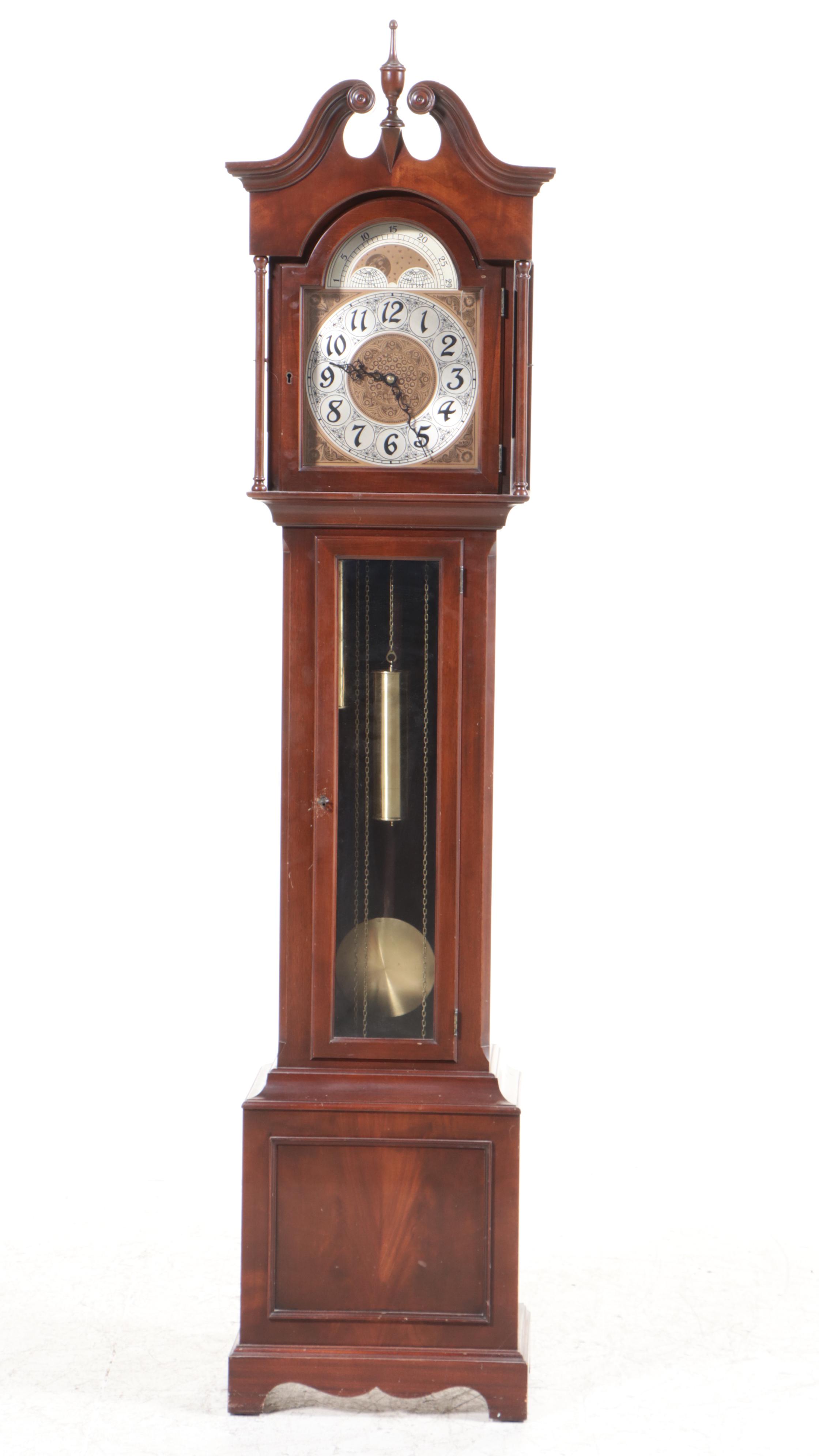 Hanson Clock Mfg. Co. Grandfather Clock, Mid20th Century EBTH